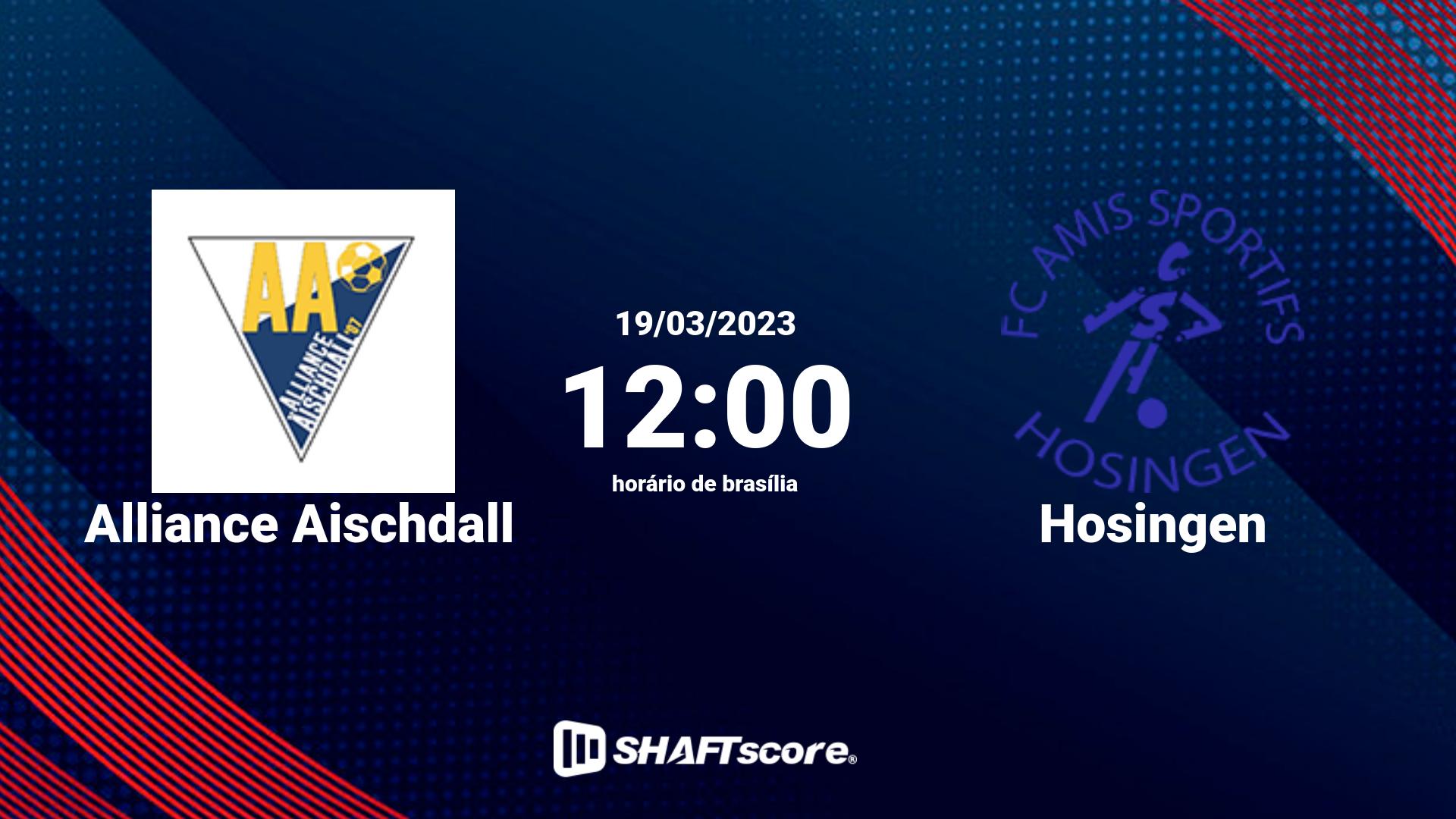 Estatísticas do jogo Alliance Aischdall vs Hosingen 19.03 12:00