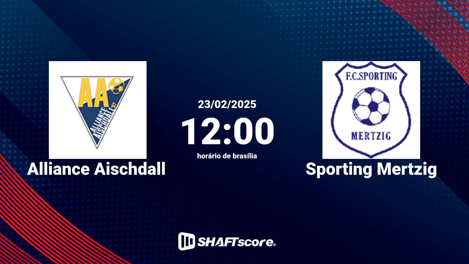 Estatísticas do jogo Alliance Aischdall vs Sporting Mertzig 23.02 12:00