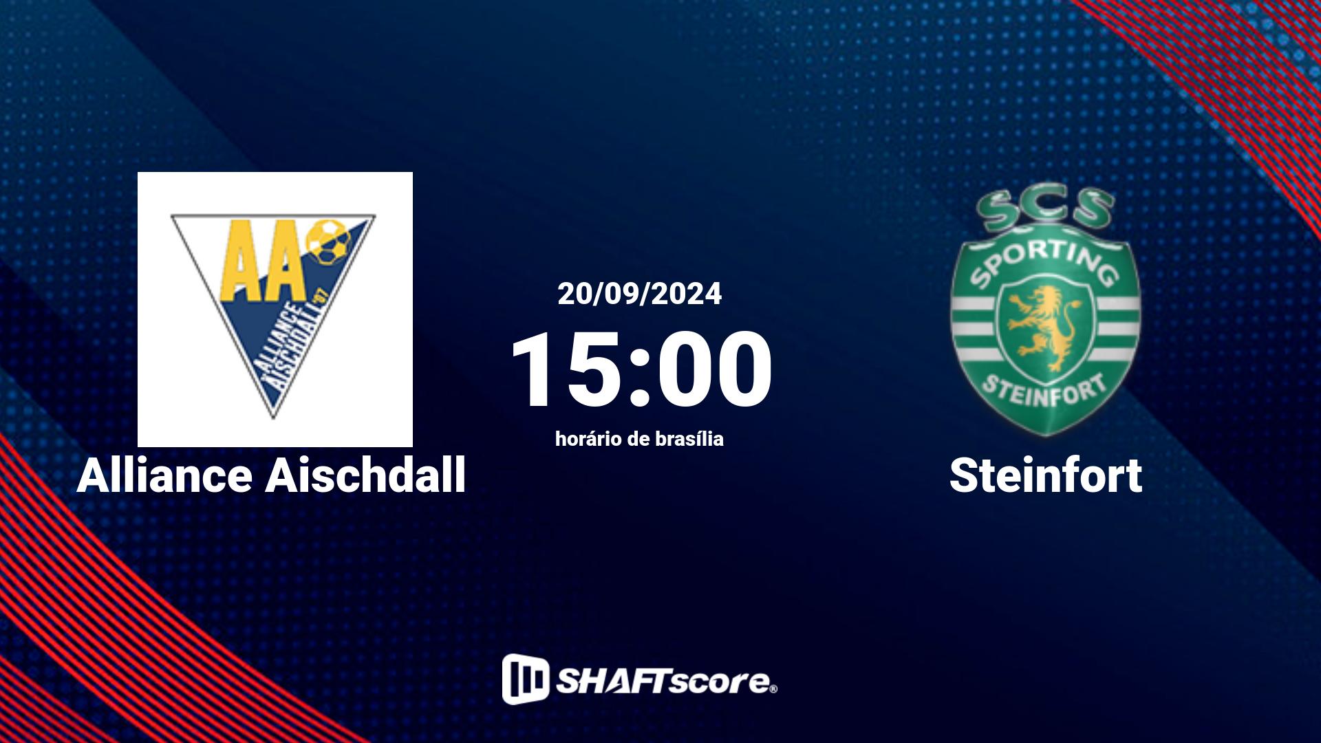 Estatísticas do jogo Alliance Aischdall vs Steinfort 20.09 15:00