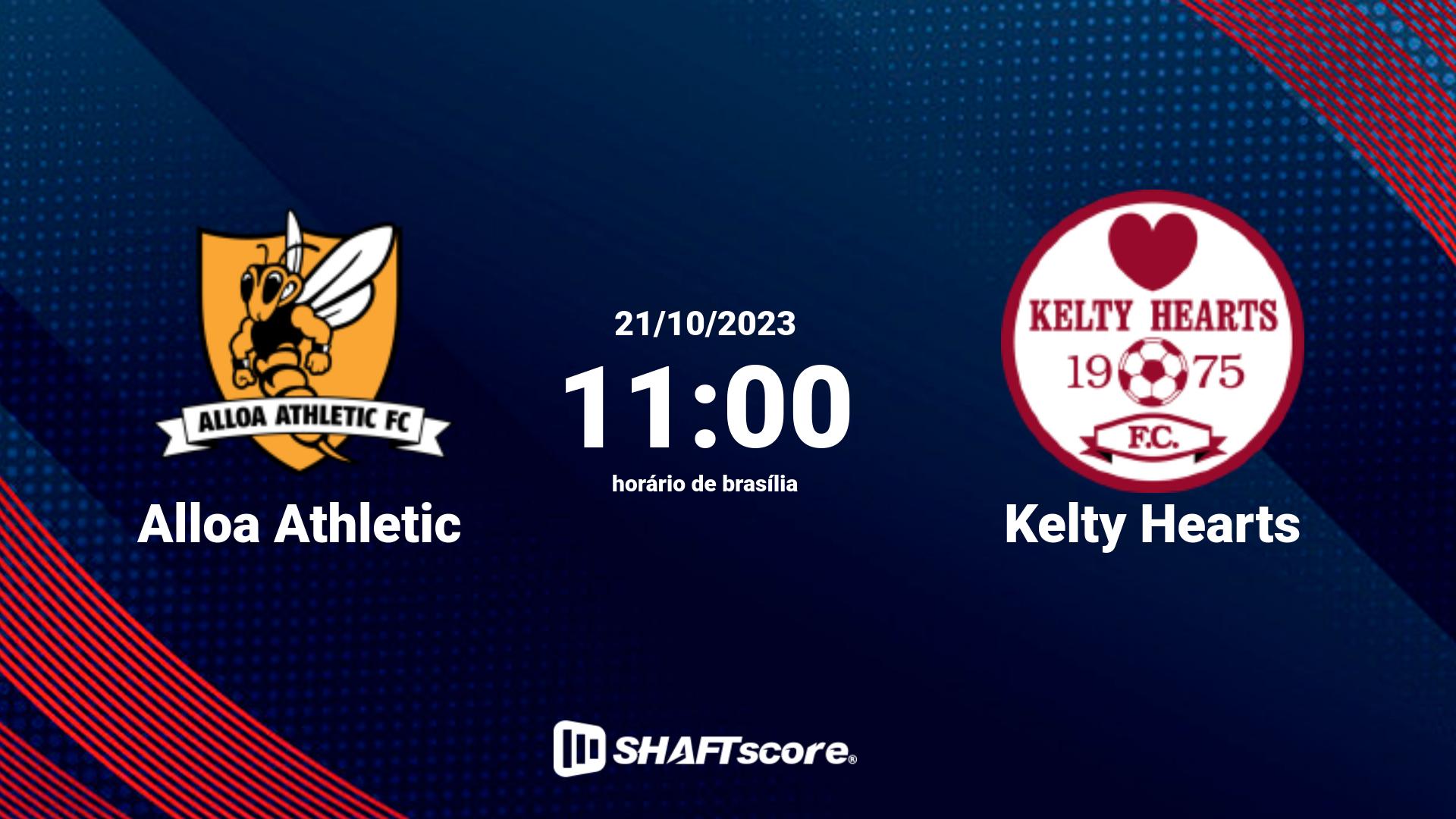 Estatísticas do jogo Alloa Athletic vs Kelty Hearts 21.10 11:00