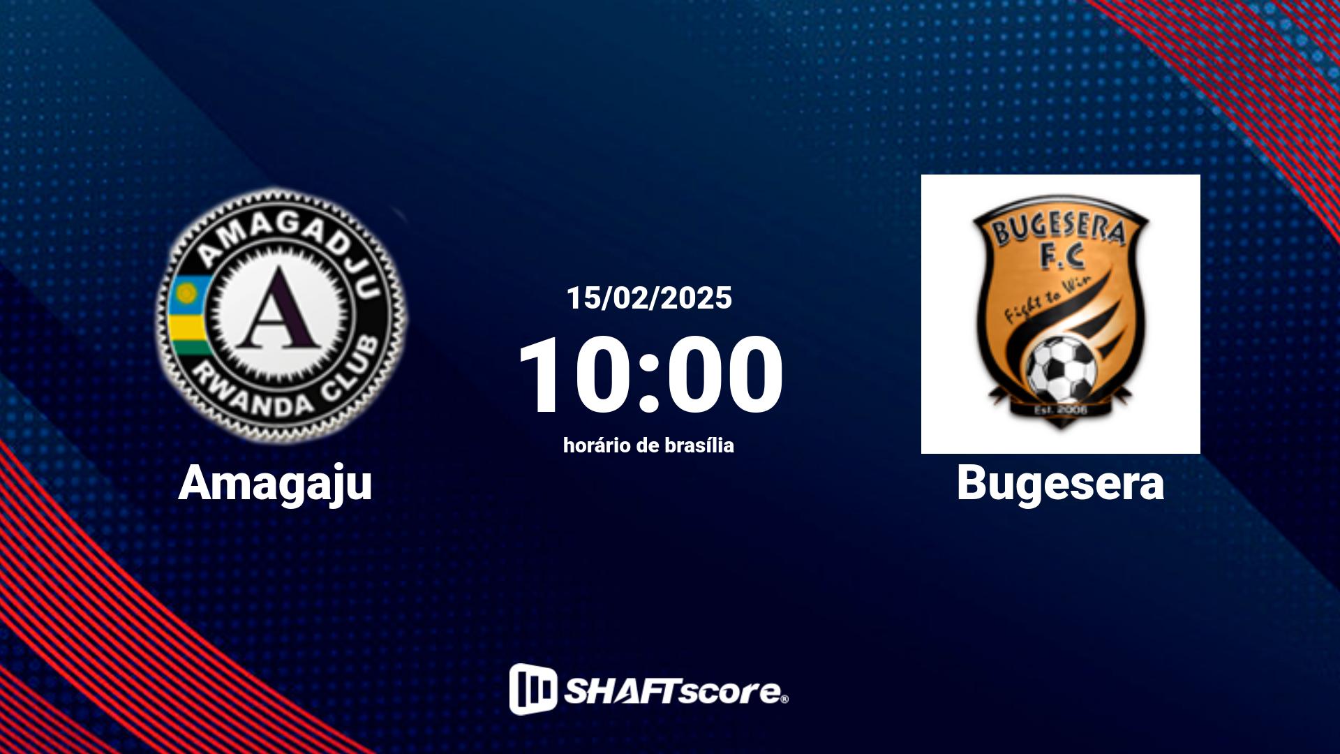 Estatísticas do jogo Amagaju vs Bugesera 15.02 10:00