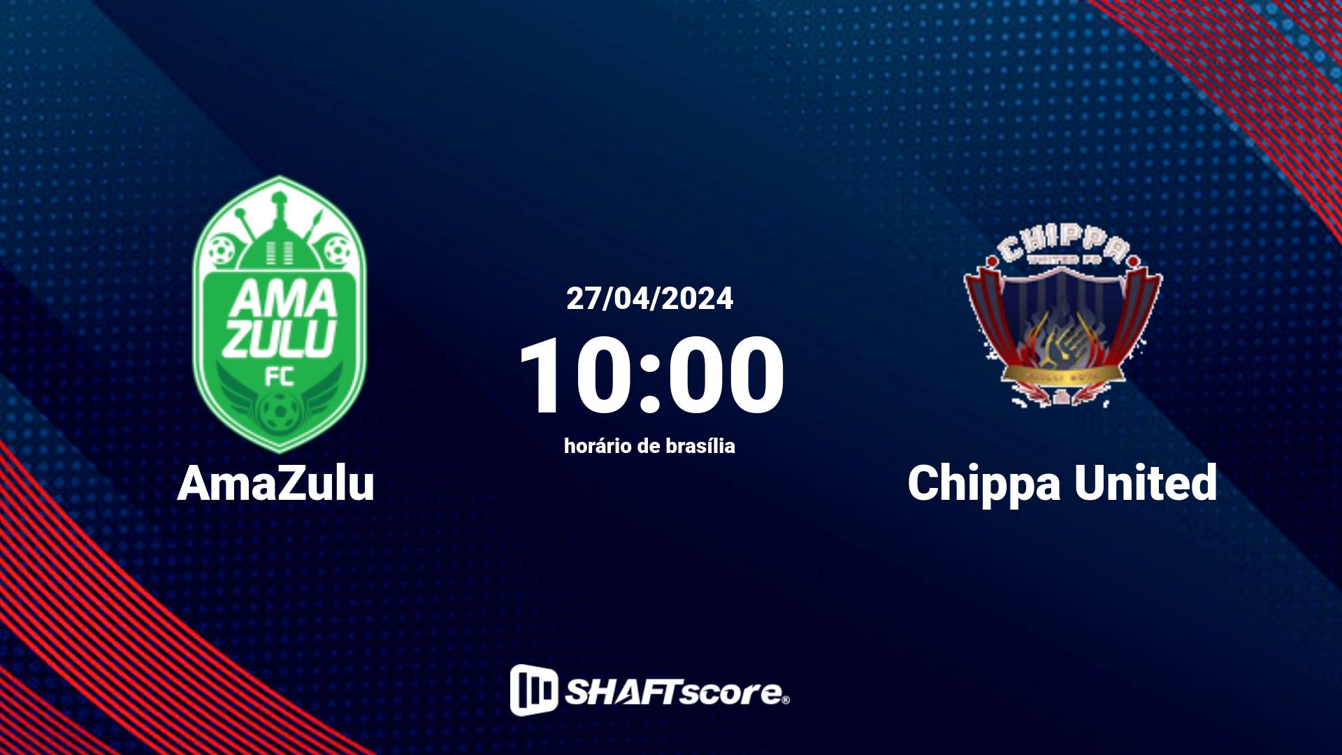 Estatísticas do jogo AmaZulu vs Chippa United 27.04 10:00