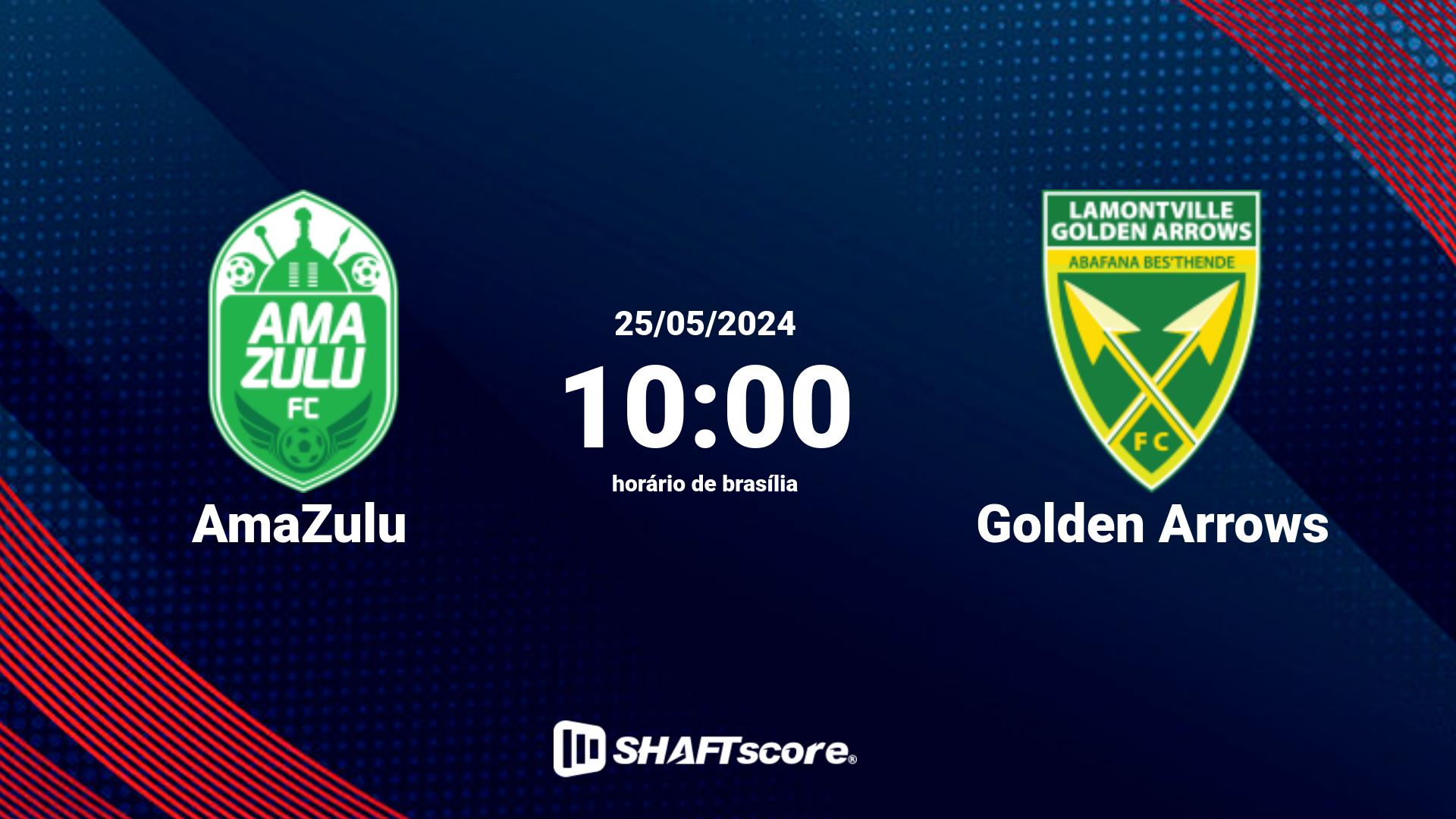 Estatísticas do jogo AmaZulu vs Golden Arrows 25.05 10:00