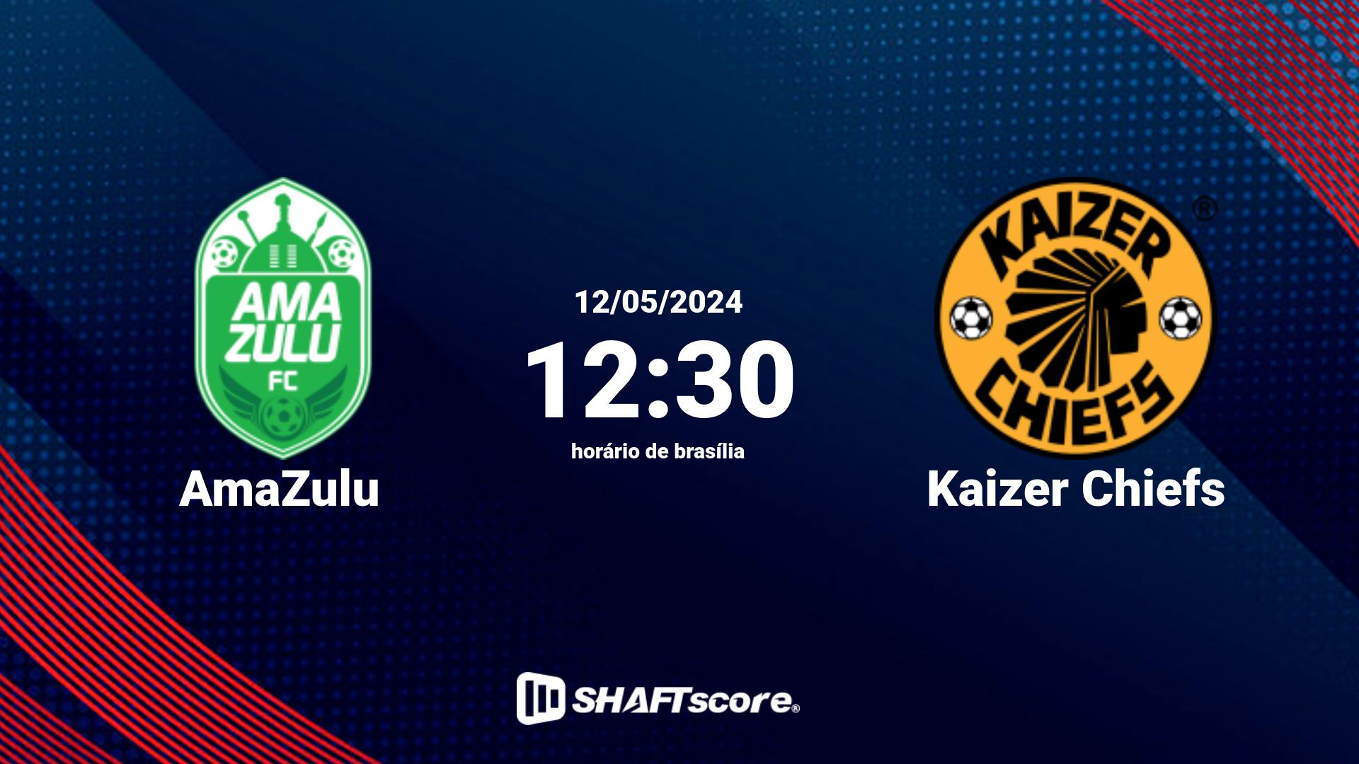 Estatísticas do jogo AmaZulu vs Kaizer Chiefs 12.05 12:30