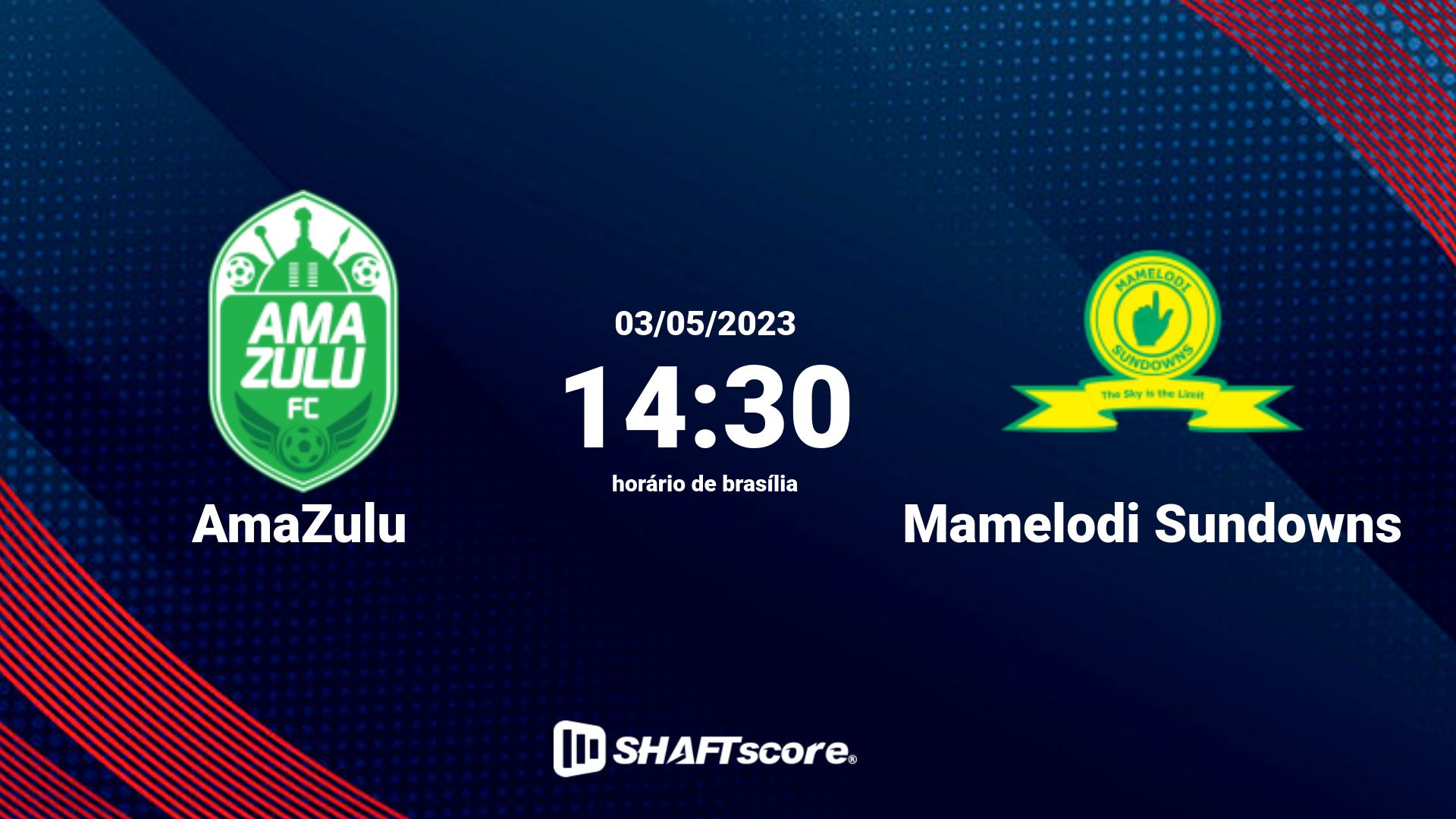 Estatísticas do jogo AmaZulu vs Mamelodi Sundowns 03.05 14:30