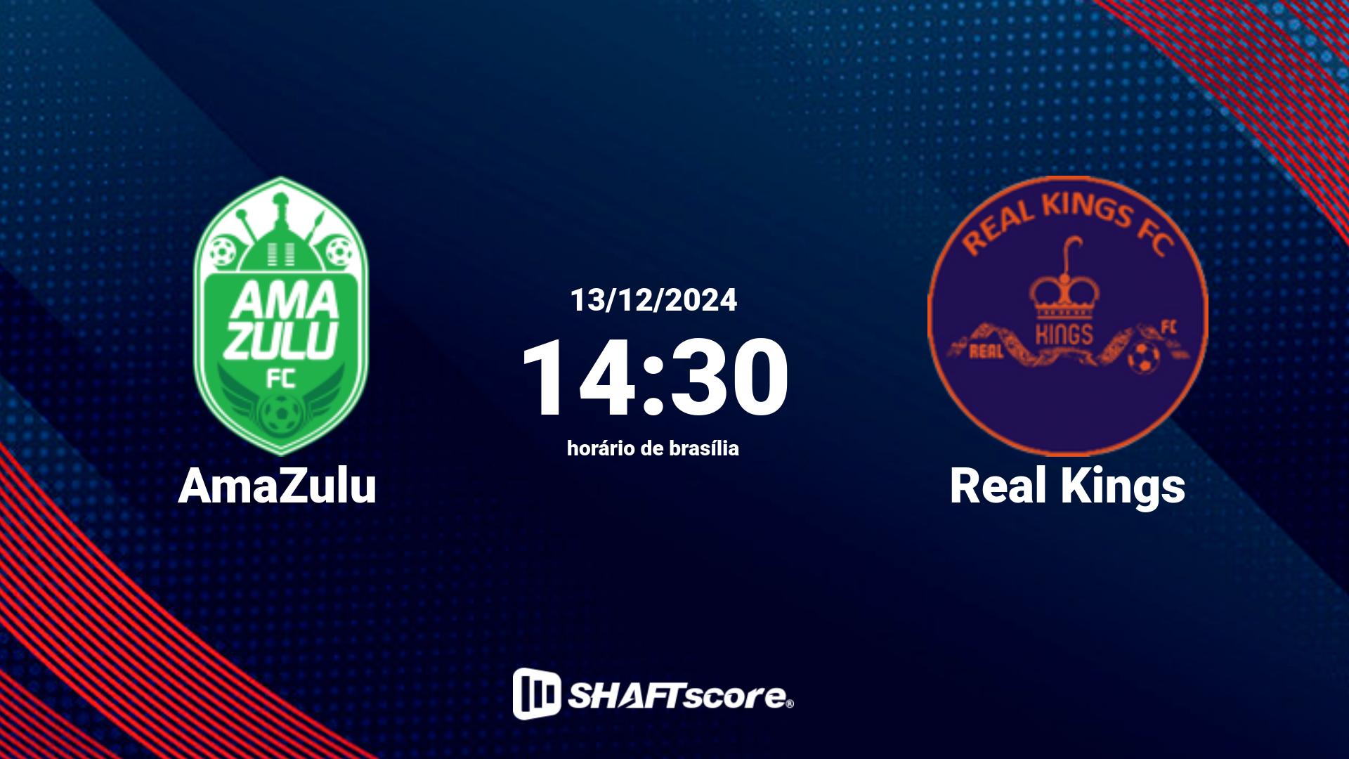 Estatísticas do jogo AmaZulu vs Real Kings 13.12 14:30