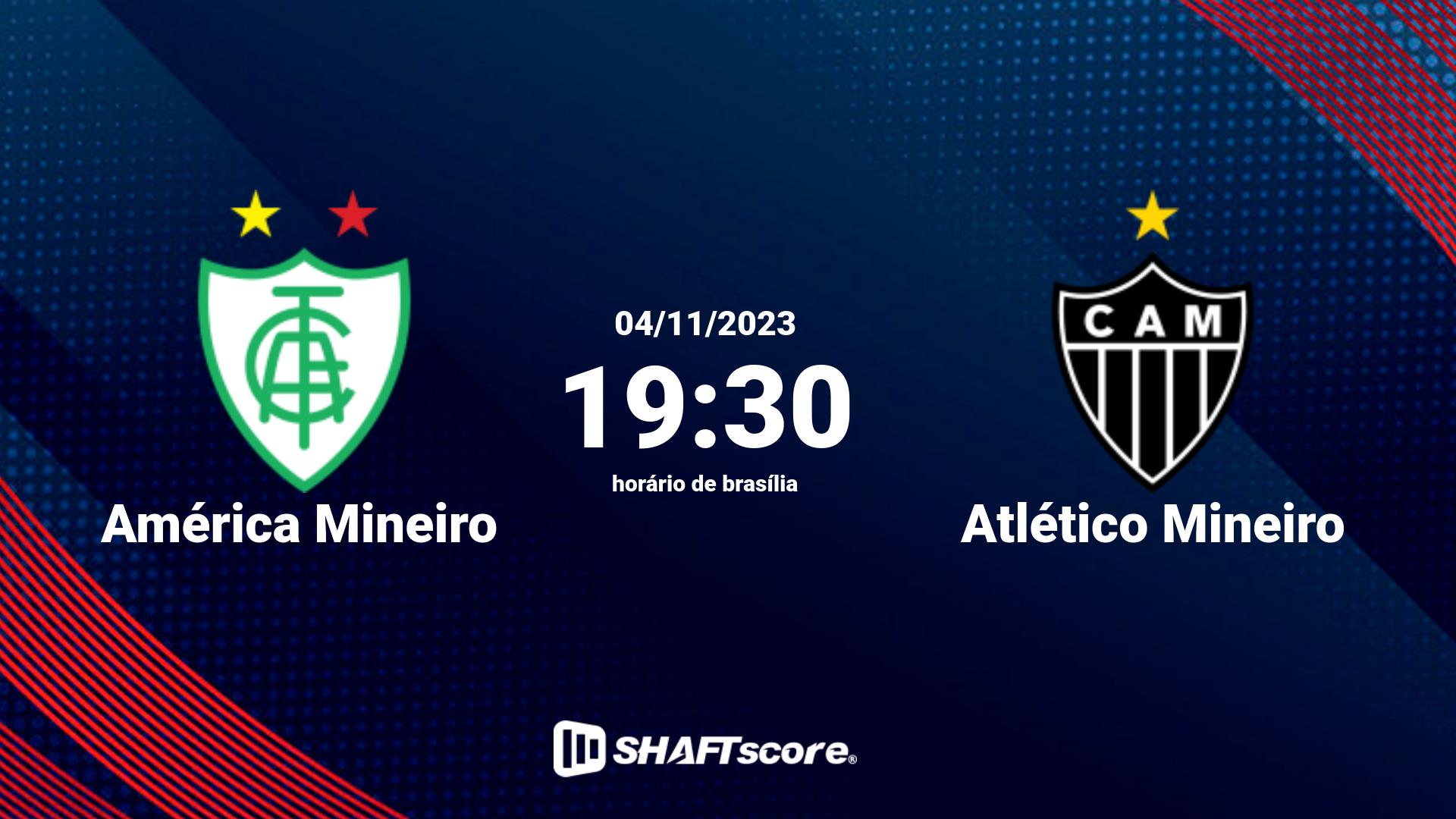 Estatísticas do jogo América Mineiro vs Atlético Mineiro 04.11 19:30