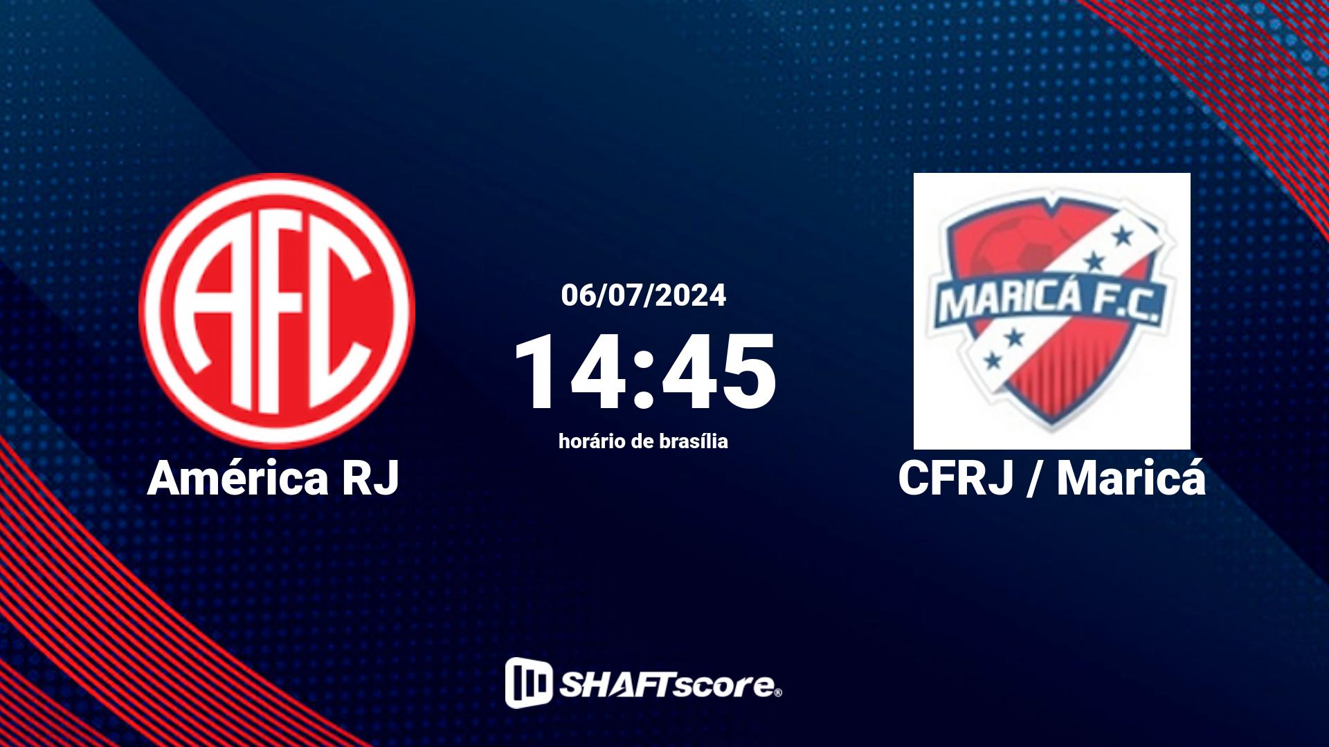 Estatísticas do jogo América RJ vs CFRJ / Maricá 06.07 14:45