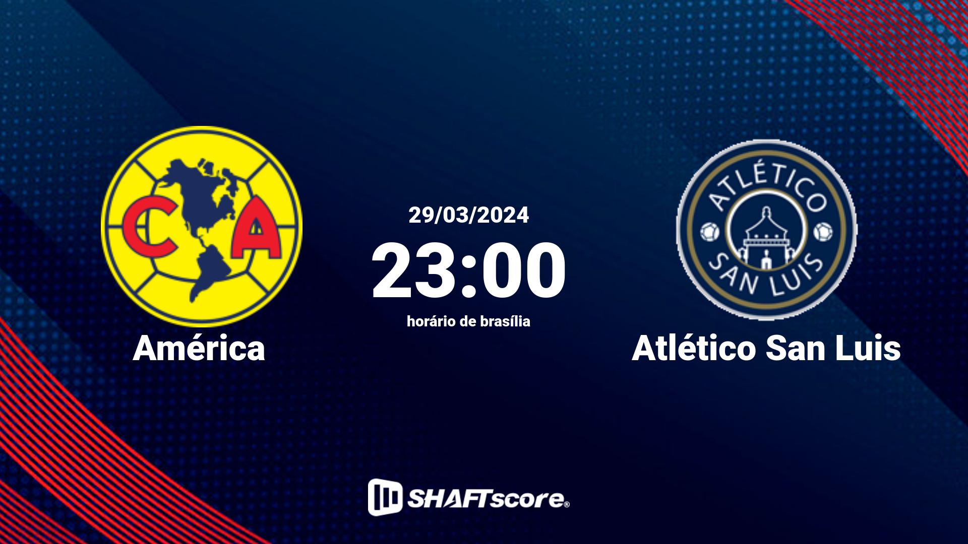Estatísticas do jogo América vs Atlético San Luis 29.03 23:00