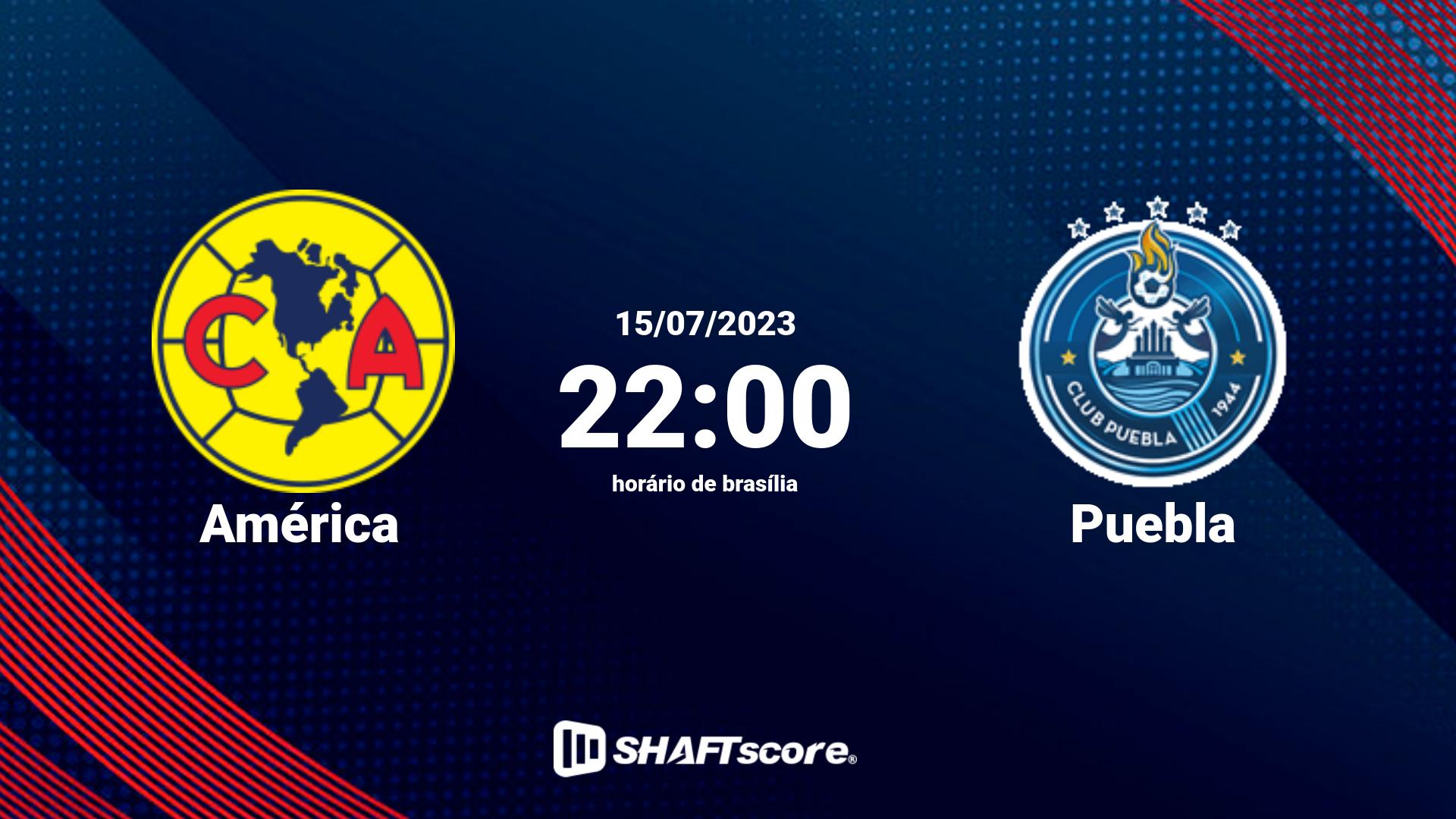 Estatísticas do jogo América vs Puebla 15.07 22:00