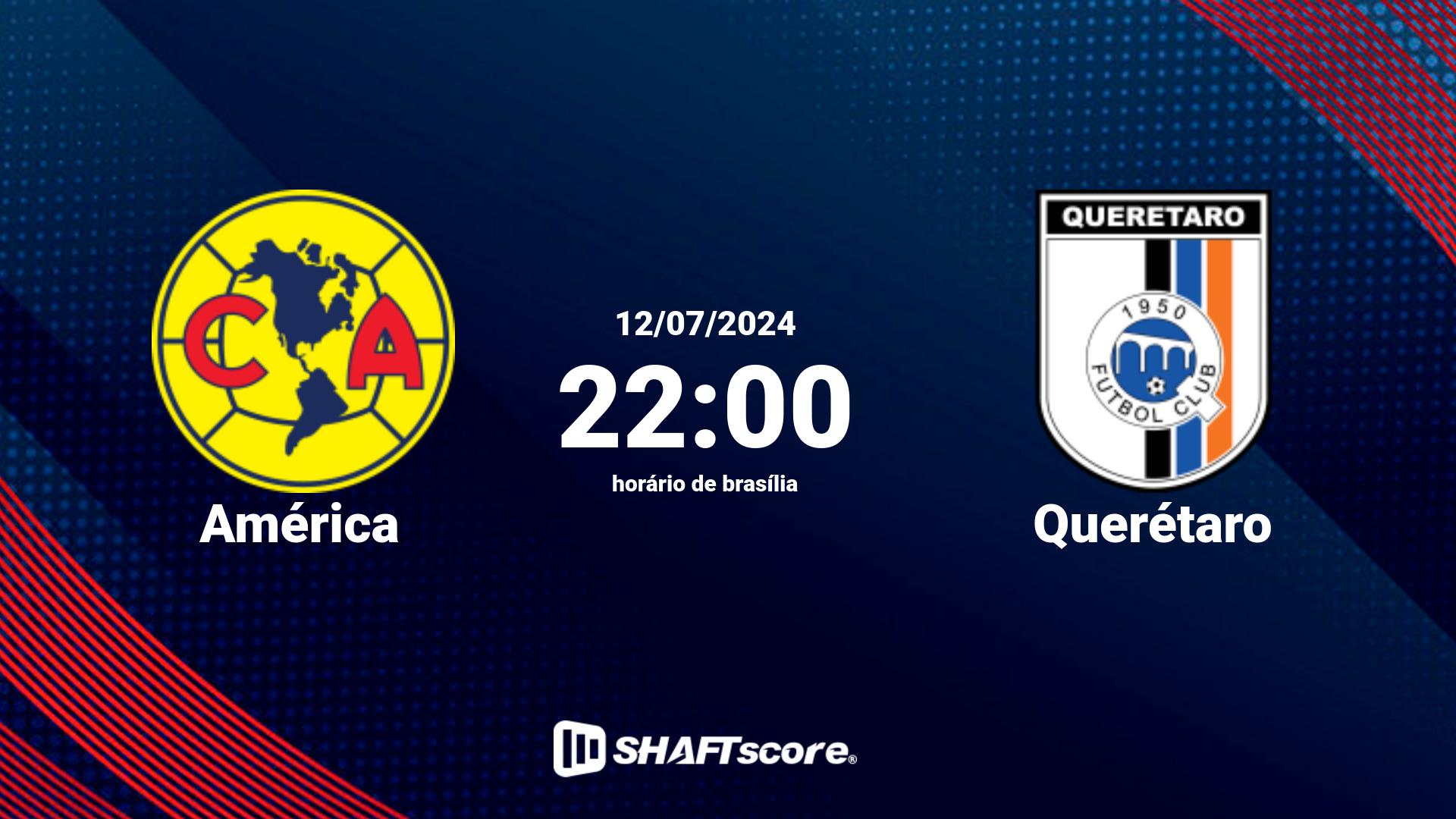 Estatísticas do jogo América vs Querétaro 12.07 22:00