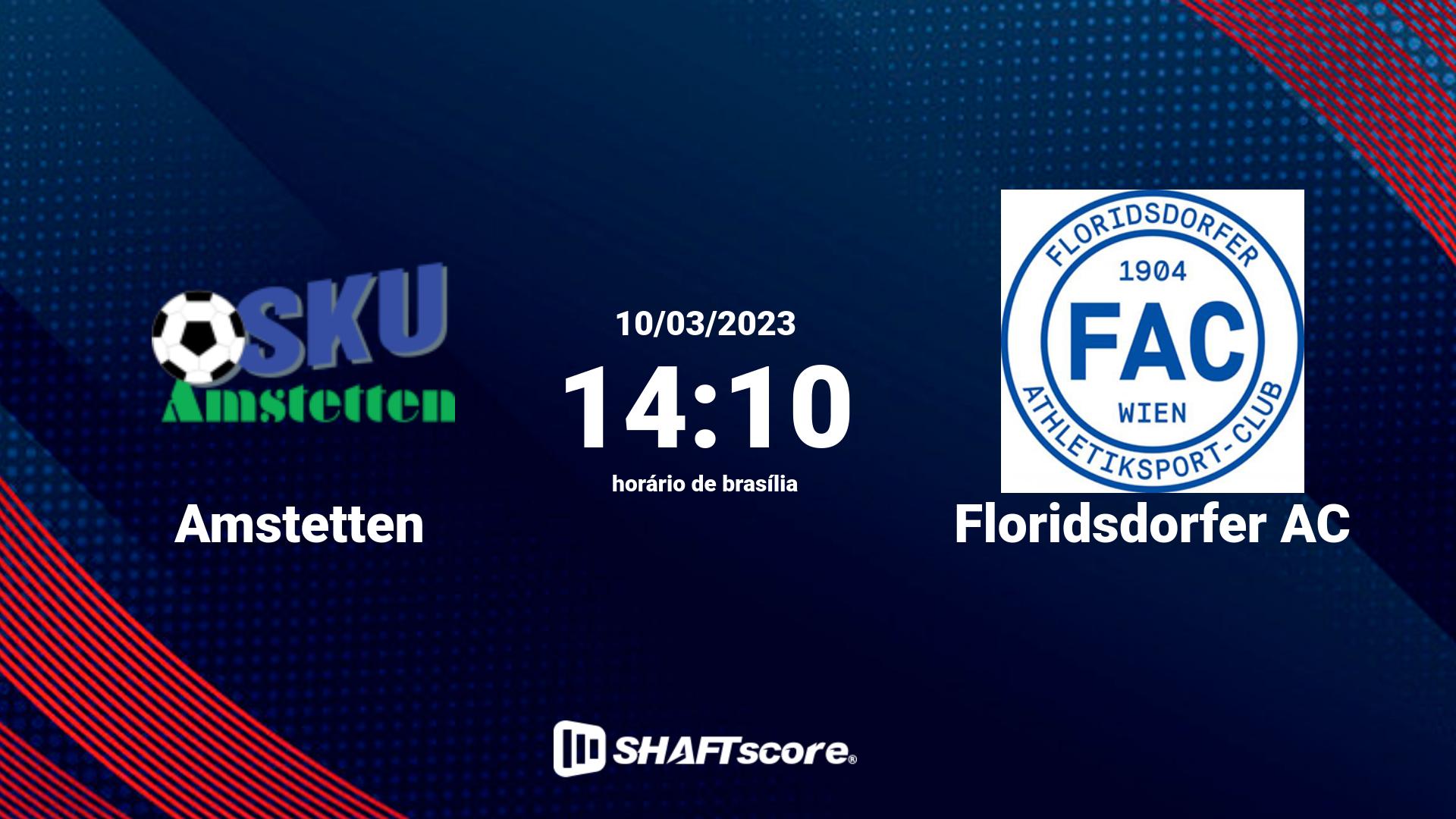 Estatísticas do jogo Amstetten vs Floridsdorfer AC 10.03 14:10