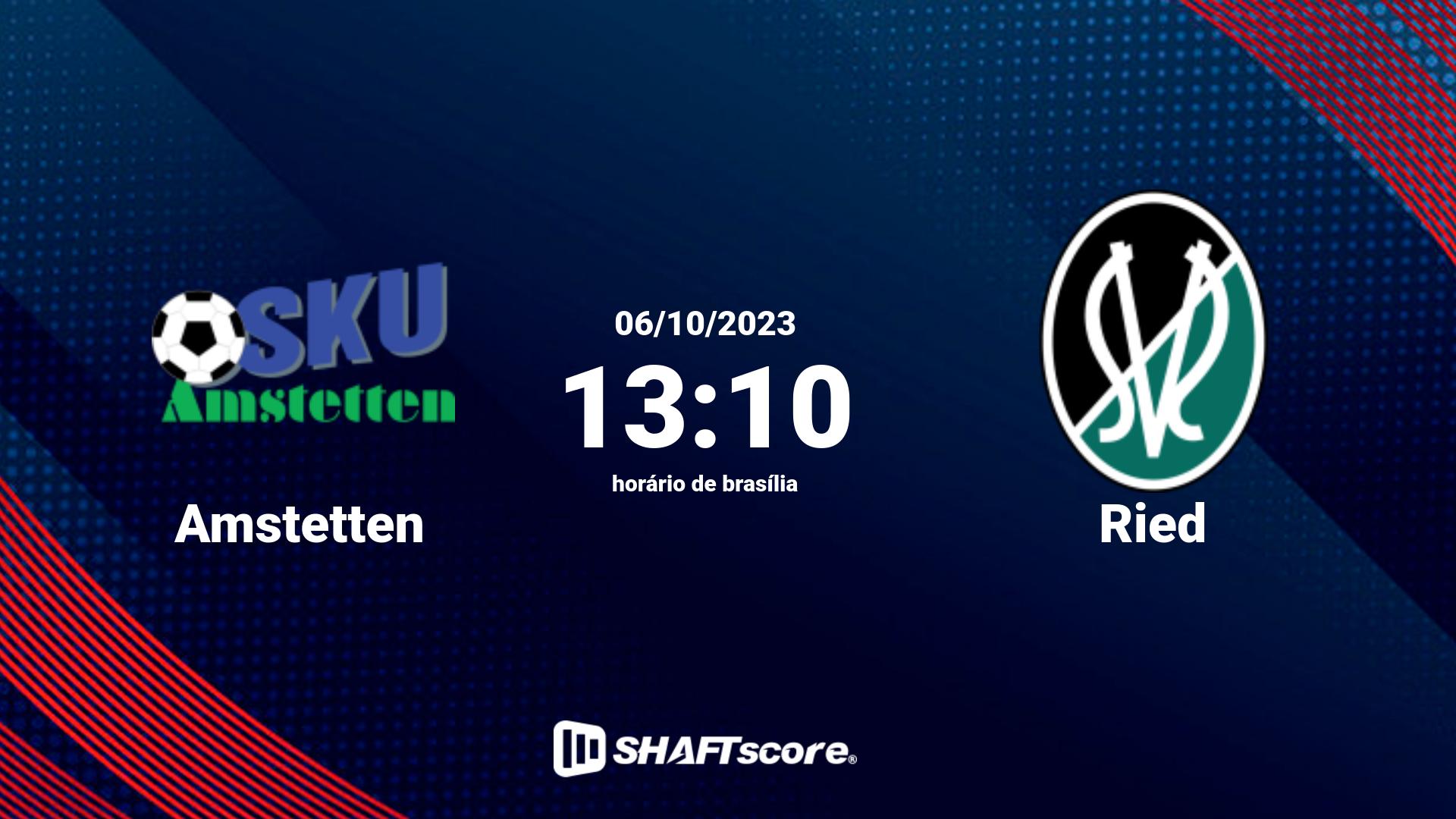 Estatísticas do jogo Amstetten vs Ried 06.10 13:10