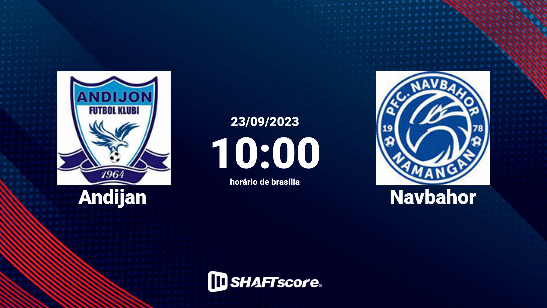 Estatísticas do jogo Andijan vs Navbahor 23.09 10:00