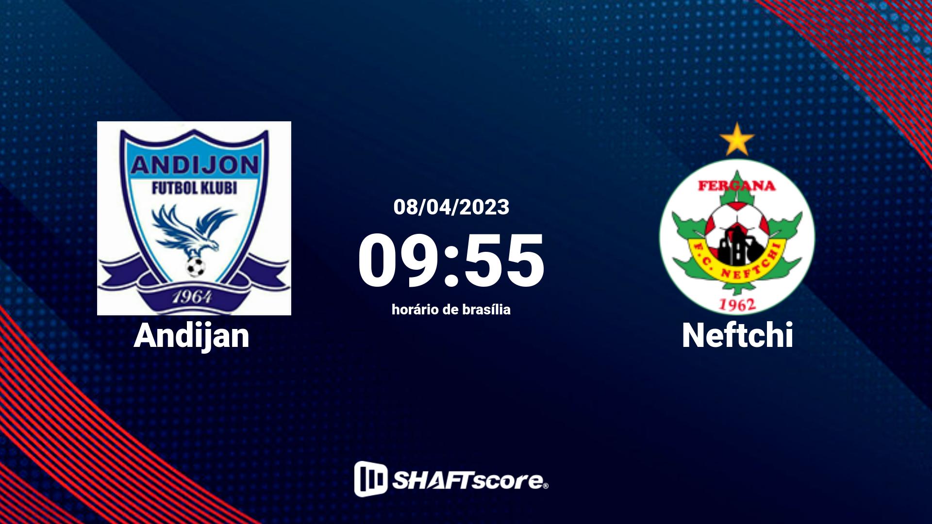 Estatísticas do jogo Andijan vs Neftchi 08.04 09:55