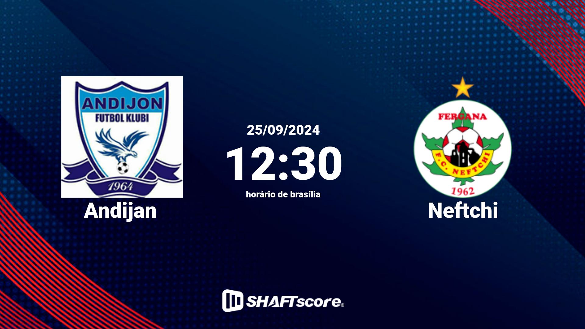 Estatísticas do jogo Andijan vs Neftchi 25.09 12:30