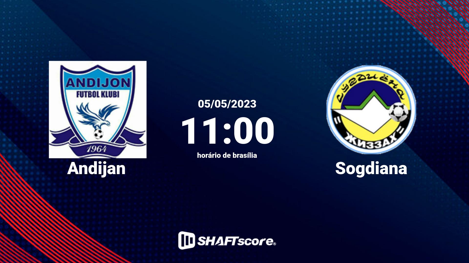 Estatísticas do jogo Andijan vs Sogdiana 05.05 11:00