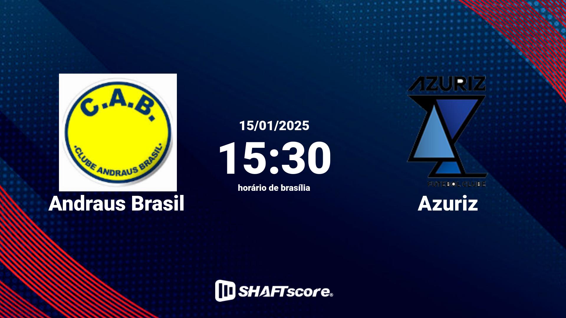 Estatísticas do jogo Andraus Brasil vs Azuriz 15.01 15:30