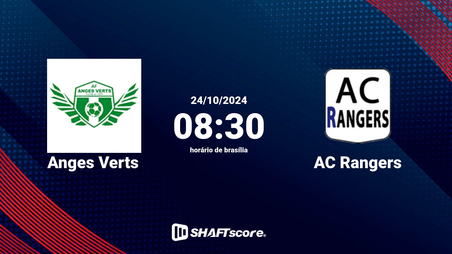 Estatísticas do jogo Anges Verts vs AC Rangers 24.10 08:30