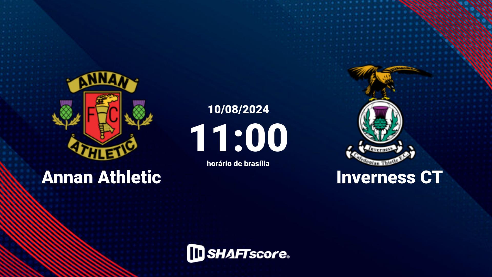 Estatísticas do jogo Annan Athletic vs Inverness CT 10.08 11:00