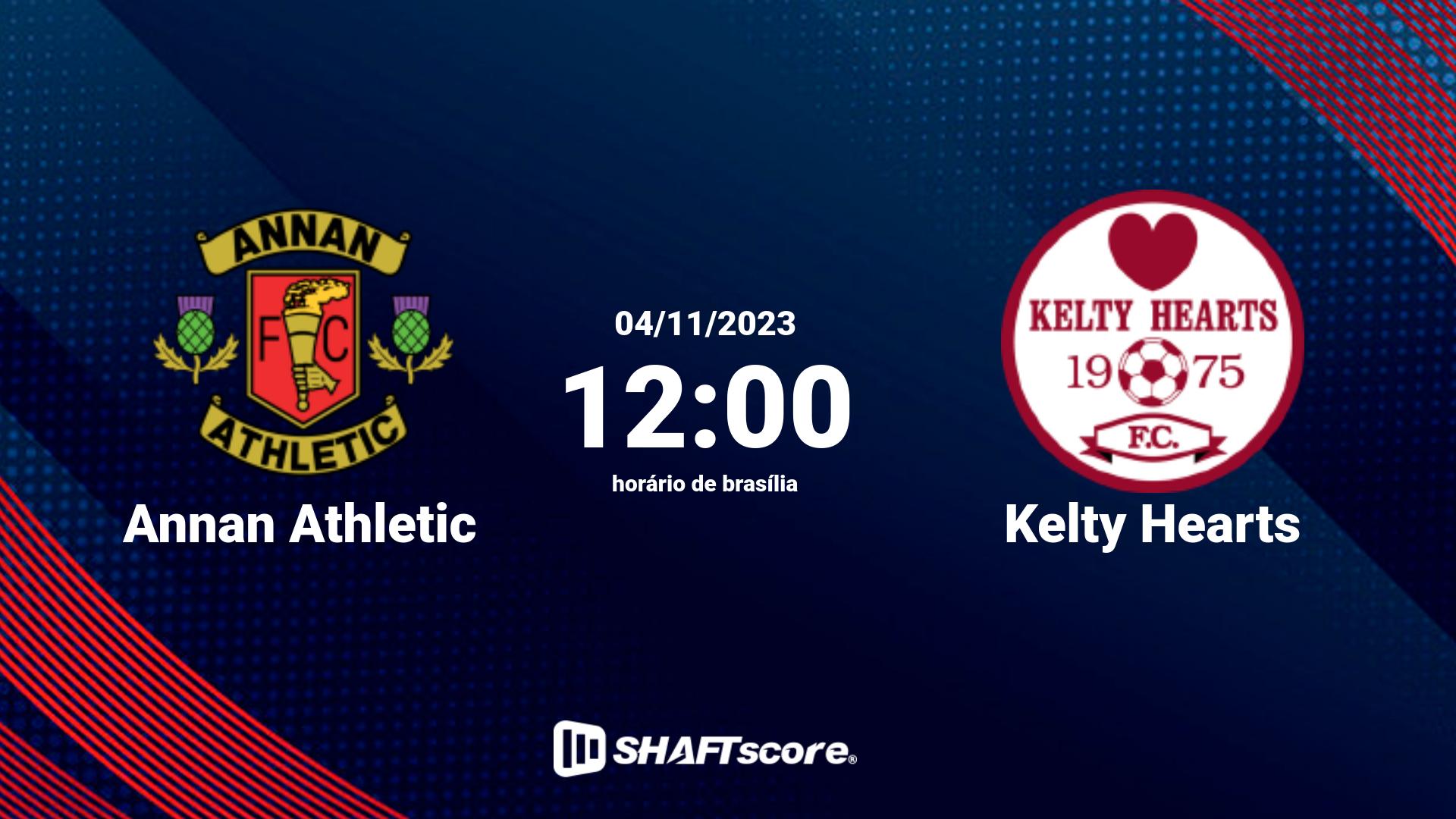 Estatísticas do jogo Annan Athletic vs Kelty Hearts 04.11 12:00