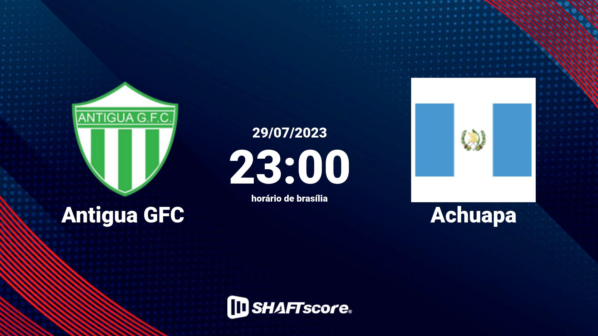 Estatísticas do jogo Antigua GFC vs Achuapa 29.07 23:00