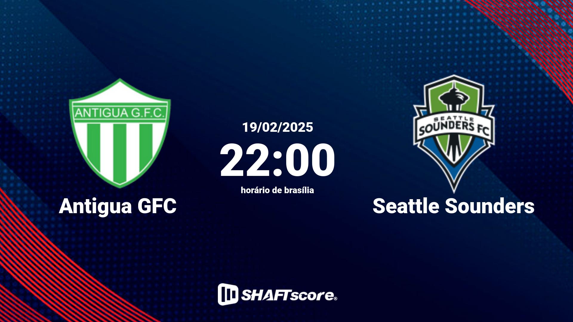 Estatísticas do jogo Antigua GFC vs Seattle Sounders 19.02 22:00