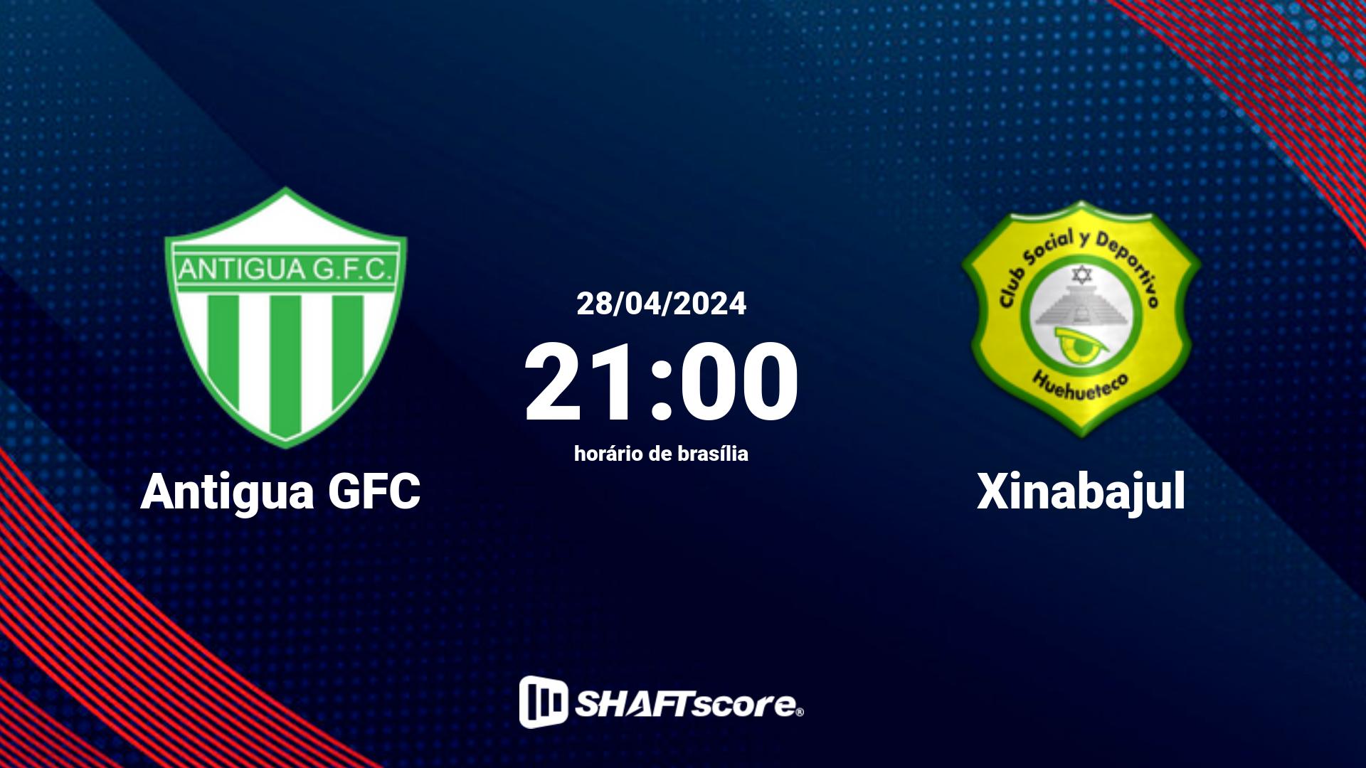 Estatísticas do jogo Antigua GFC vs Xinabajul 28.04 21:00