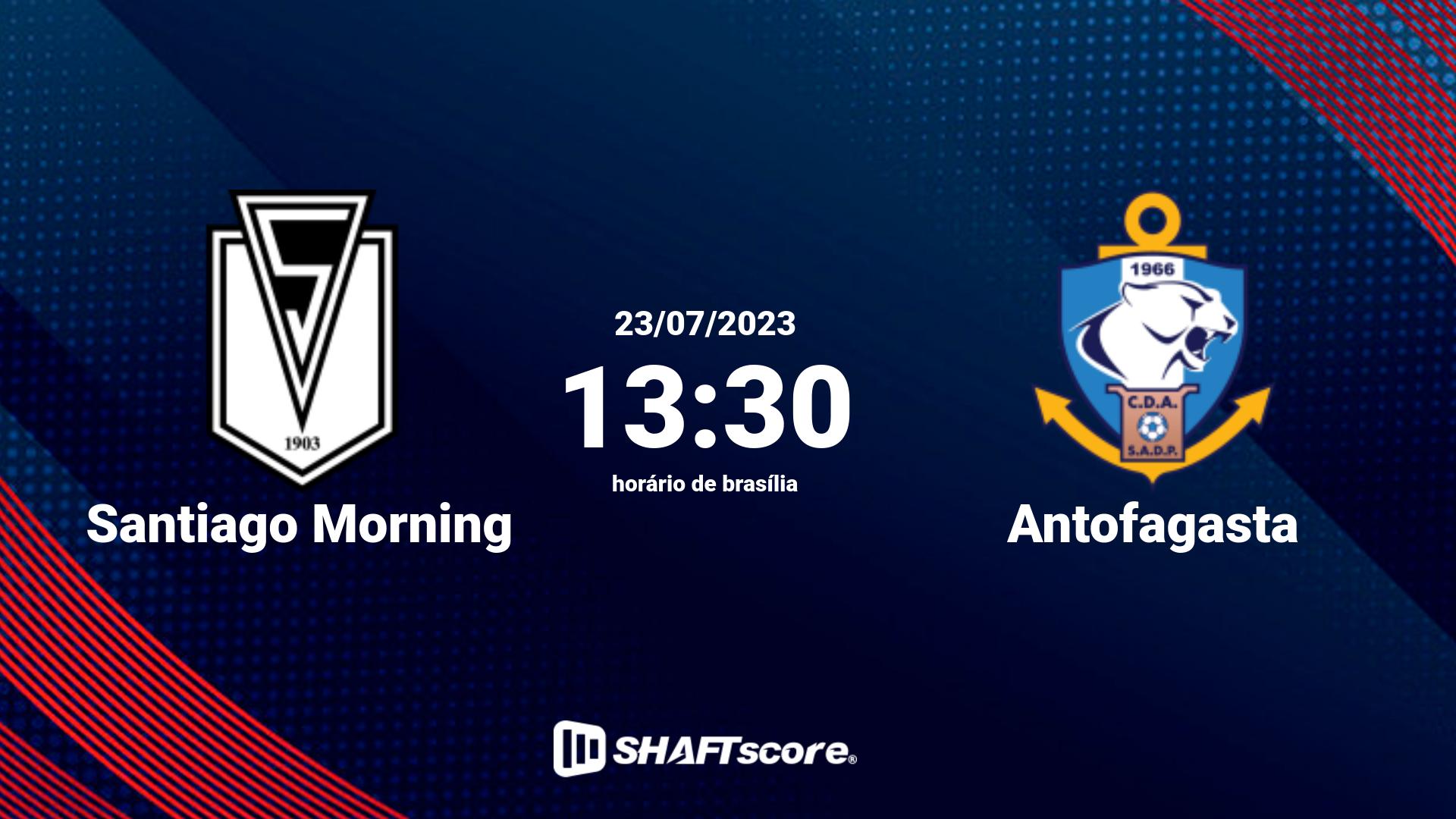 Estatísticas do jogo Antofagasta vs Santiago Morning 05.03 18:00