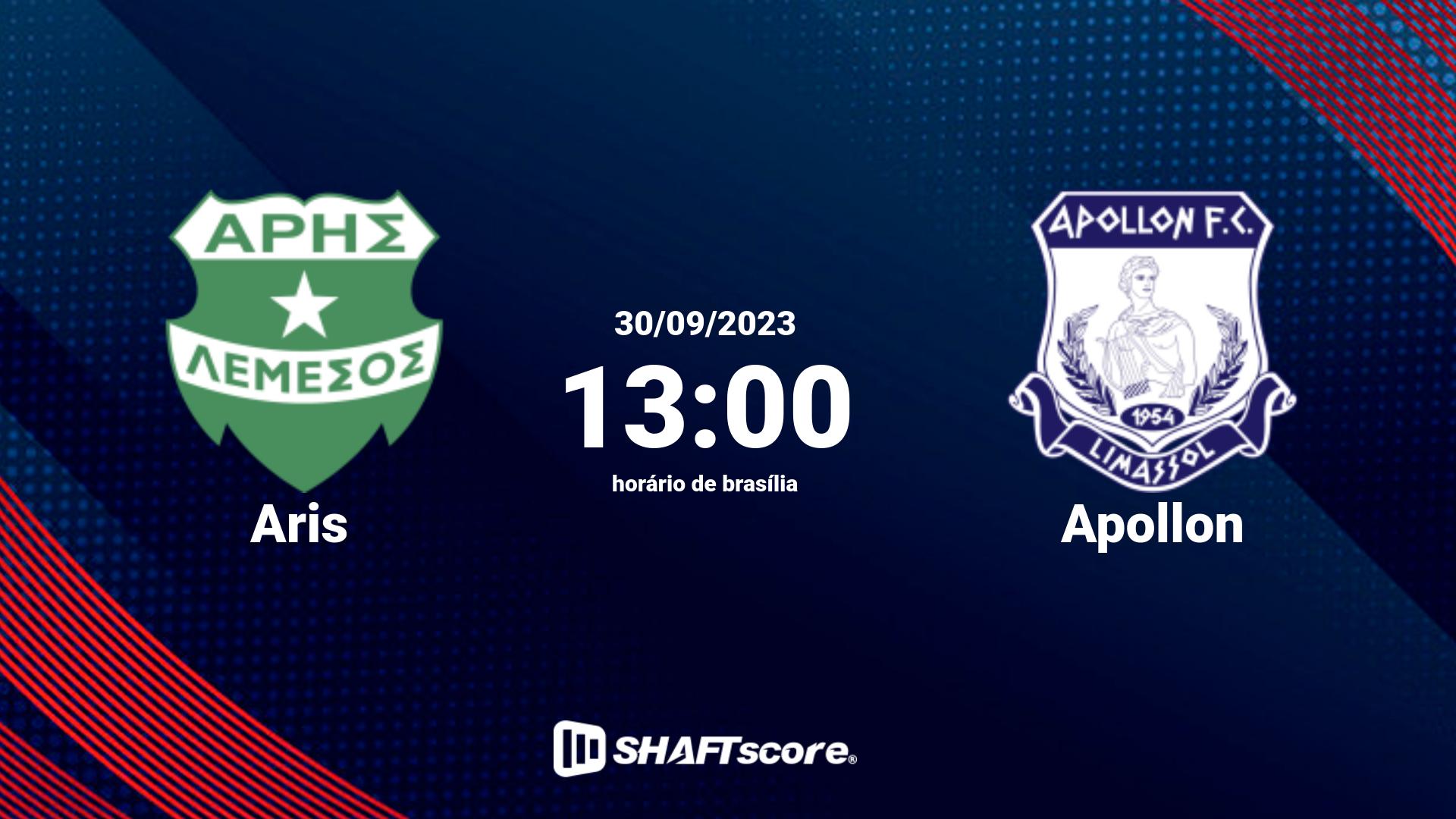 Estatísticas do jogo Apollon vs Aris 14.01 14:00