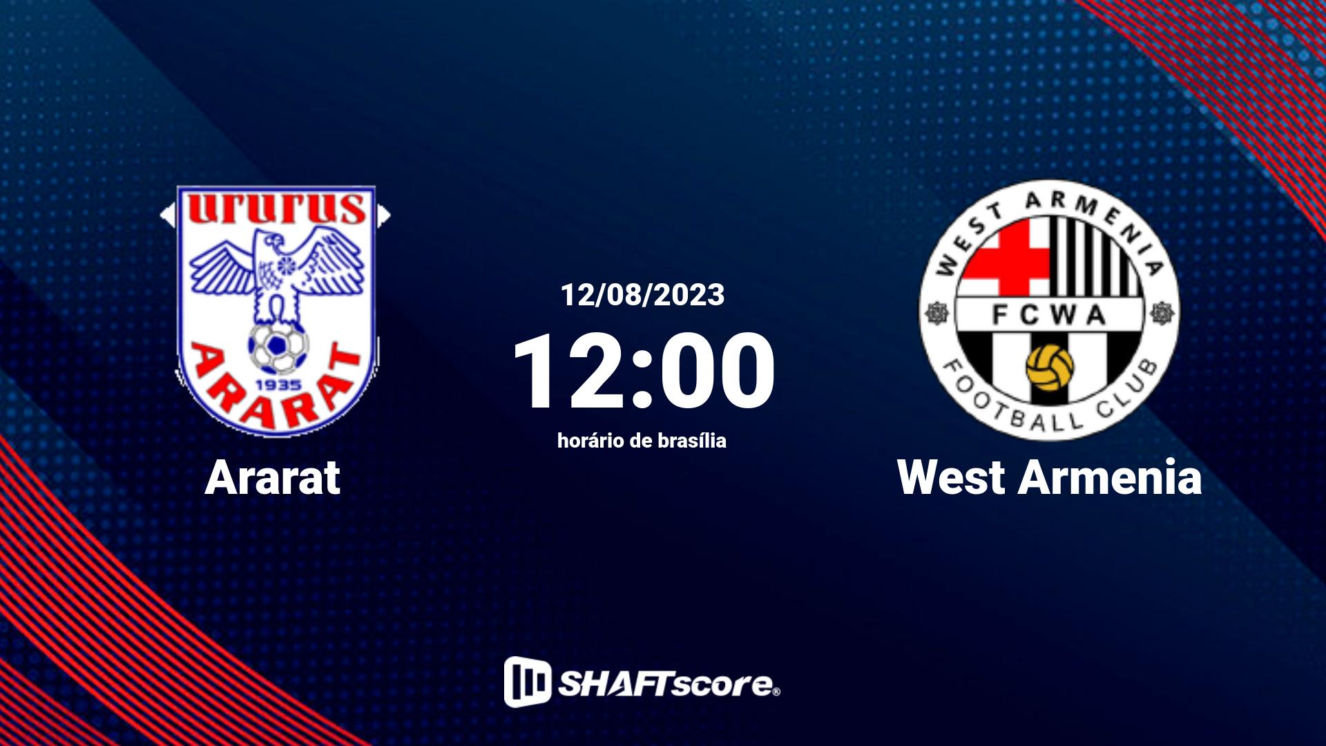 Estatísticas do jogo Ararat vs West Armenia 12.08 12:00