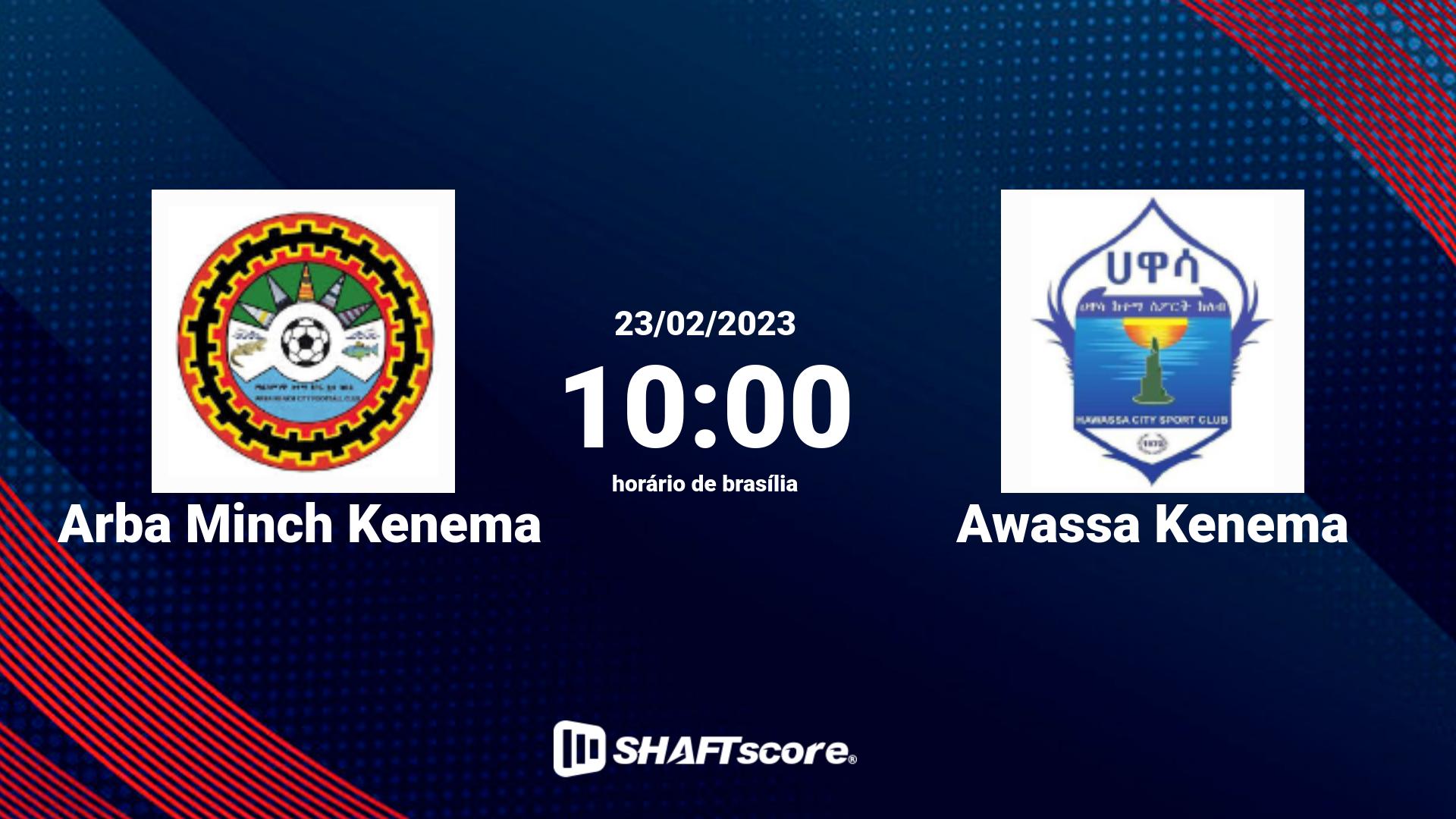 Estatísticas do jogo Arba Minch Kenema vs Awassa Kenema 23.02 10:00