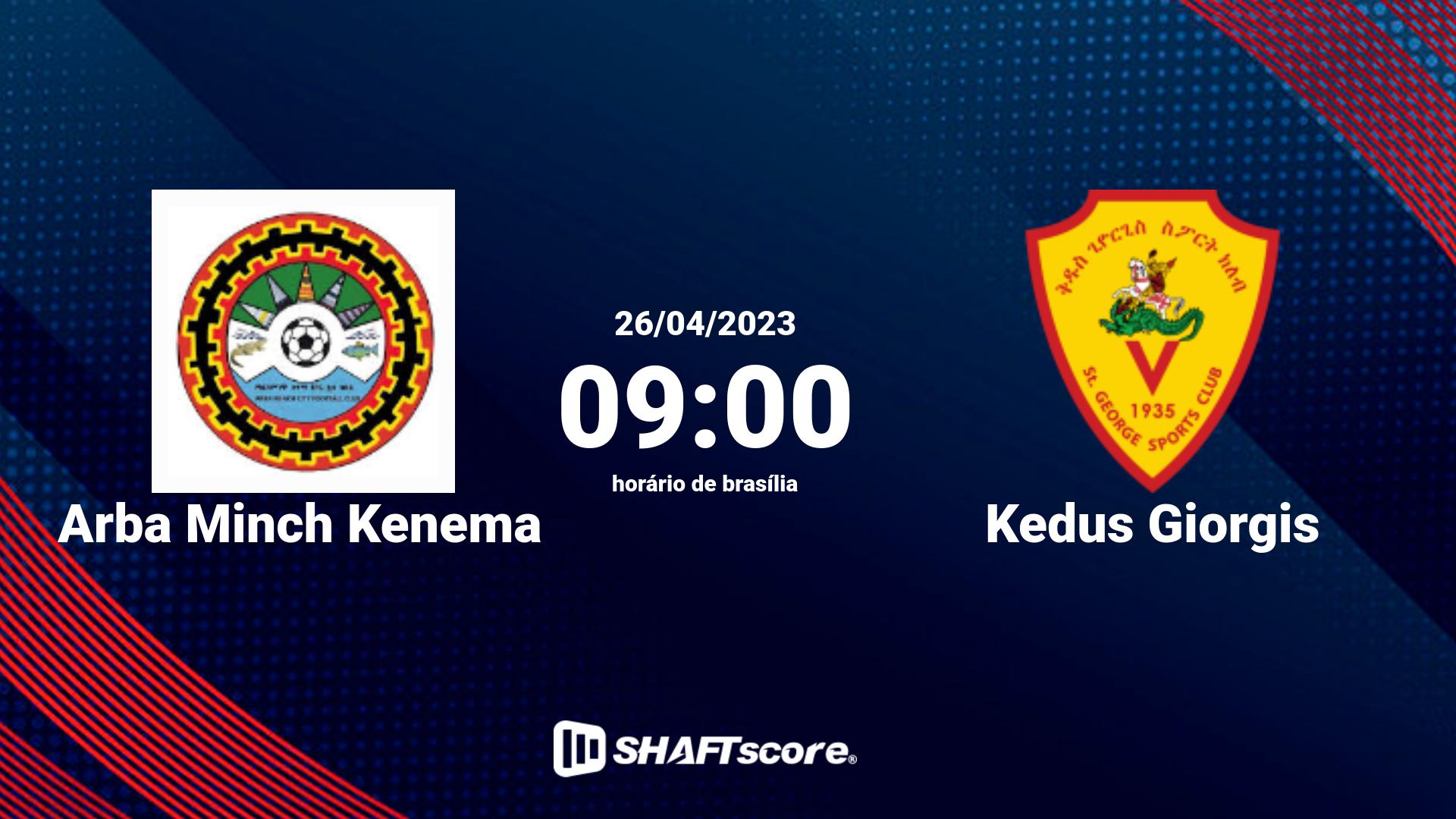 Estatísticas do jogo Arba Minch Kenema vs Kedus Giorgis 26.04 09:00