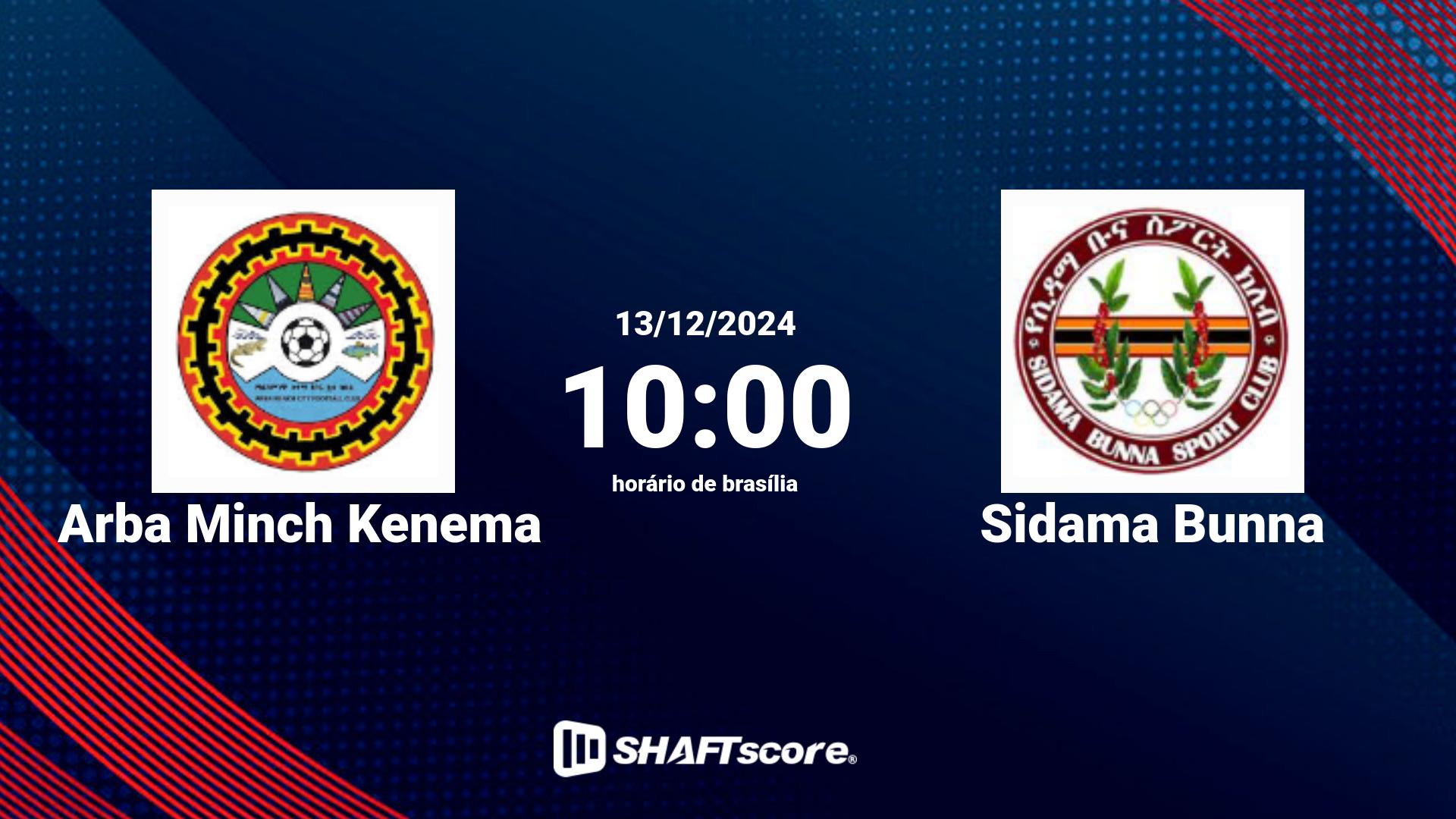 Estatísticas do jogo Arba Minch Kenema vs Sidama Bunna 13.12 10:00