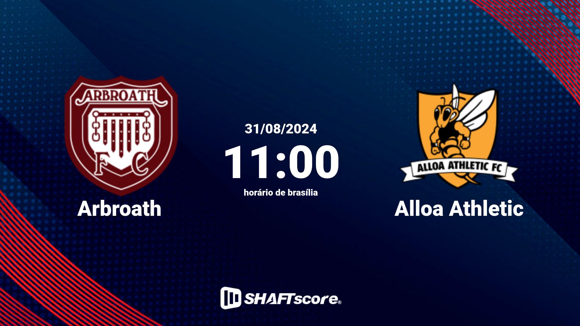 Estatísticas do jogo Arbroath vs Alloa Athletic 31.08 11:00