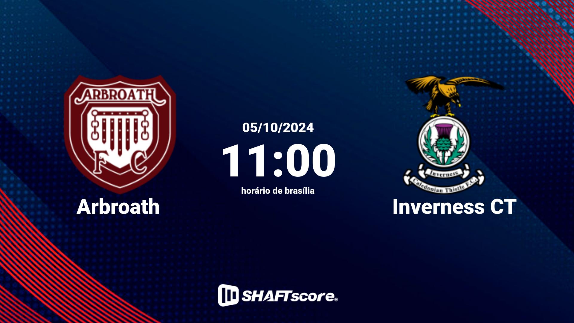 Estatísticas do jogo Arbroath vs Inverness CT 05.10 11:00