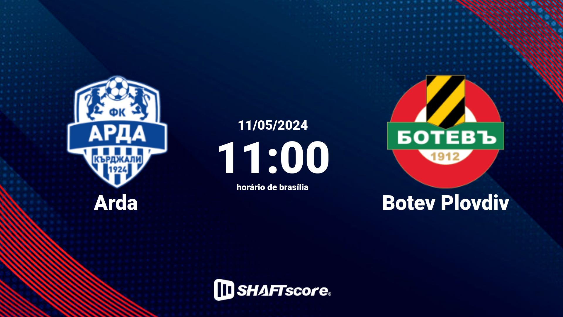 Estatísticas do jogo Arda vs Botev Plovdiv 11.05 11:00