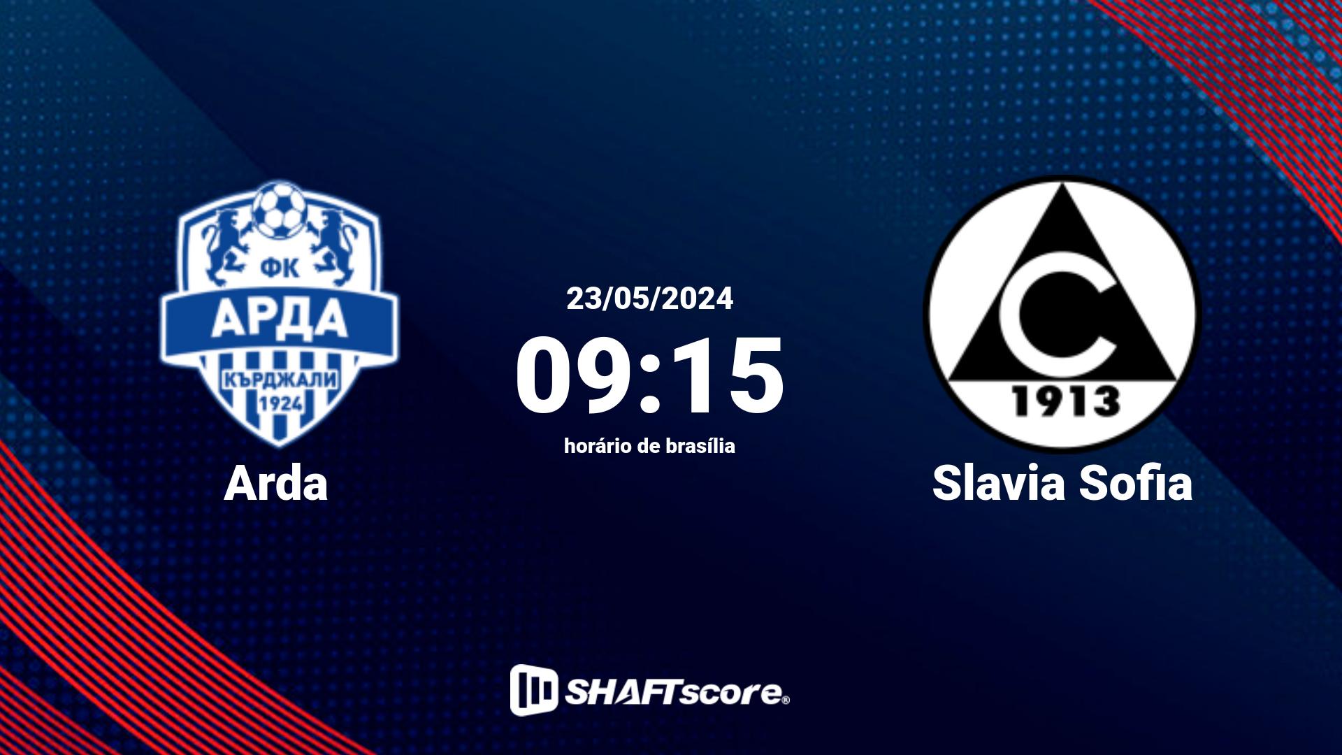 Estatísticas do jogo Arda vs Slavia Sofia 23.05 09:15