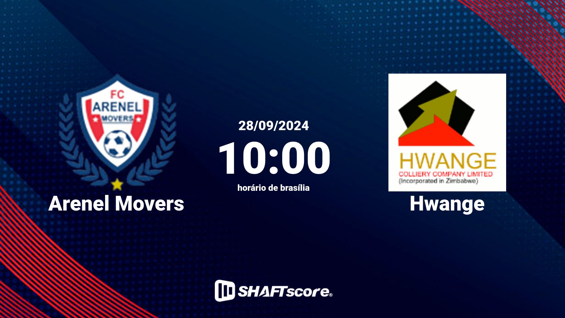 Estatísticas do jogo Arenel Movers vs Hwange 28.09 10:00