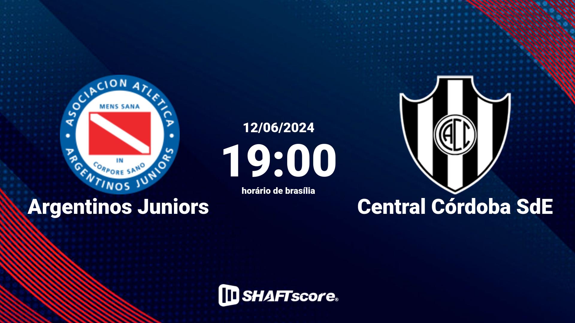 Estatísticas do jogo Argentinos Juniors vs Central Córdoba SdE 12.06 19:00