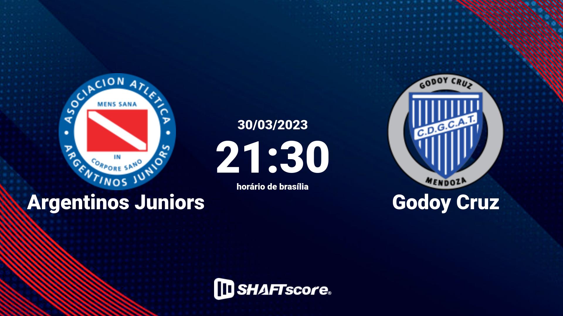 Estatísticas do jogo Argentinos Juniors vs Godoy Cruz 30.03 21:30