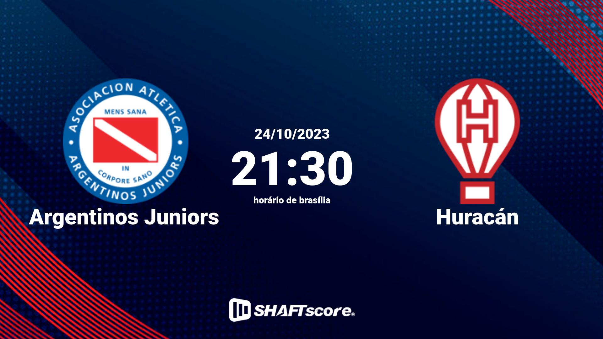 Estatísticas do jogo Argentinos Juniors vs Huracán 24.10 21:30