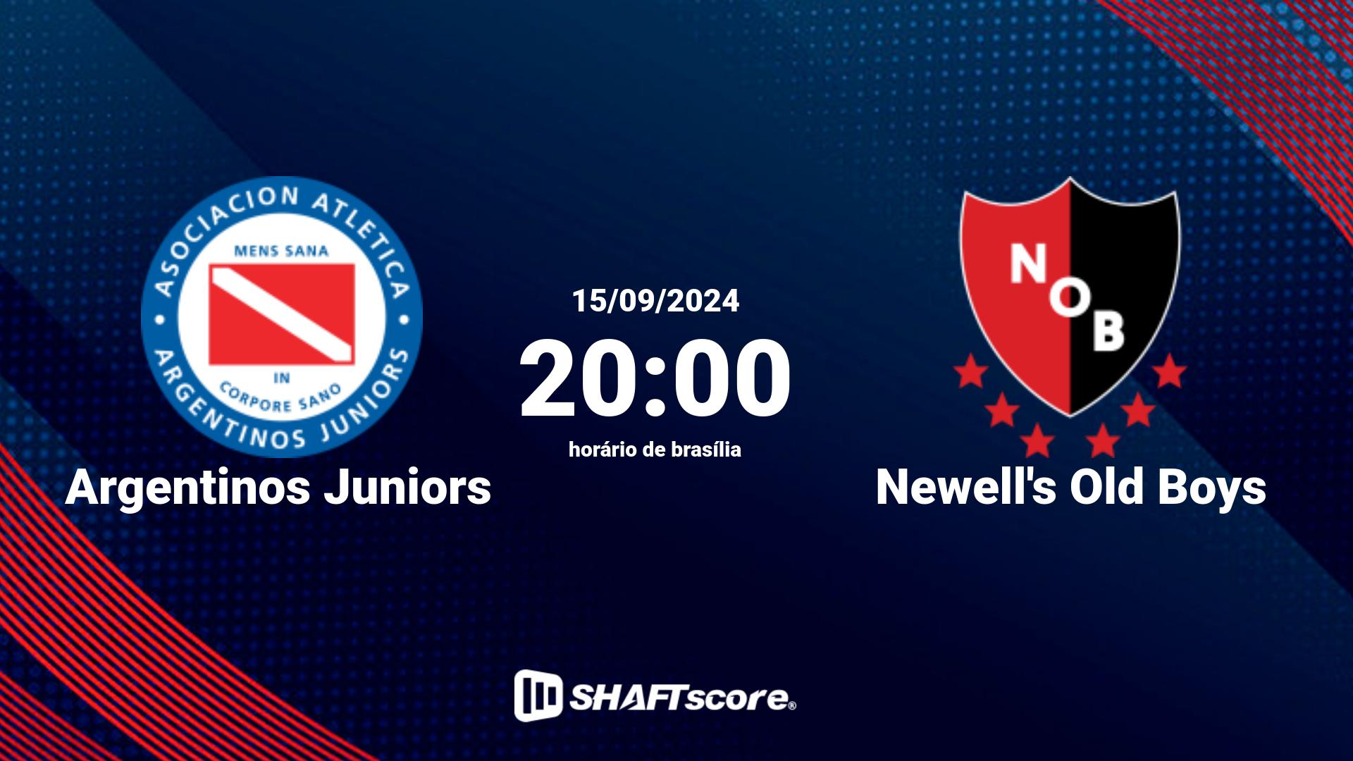 Estatísticas do jogo Argentinos Juniors vs Newell's Old Boys 15.09 20:00