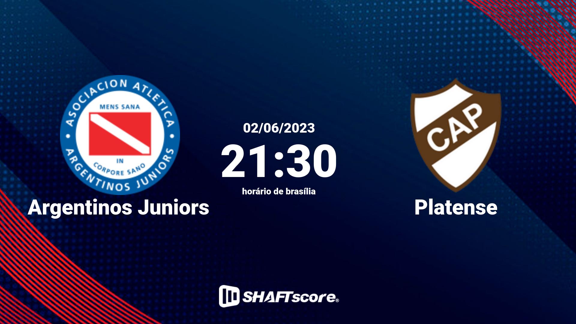 Estatísticas do jogo Argentinos Juniors vs Platense 02.06 21:30