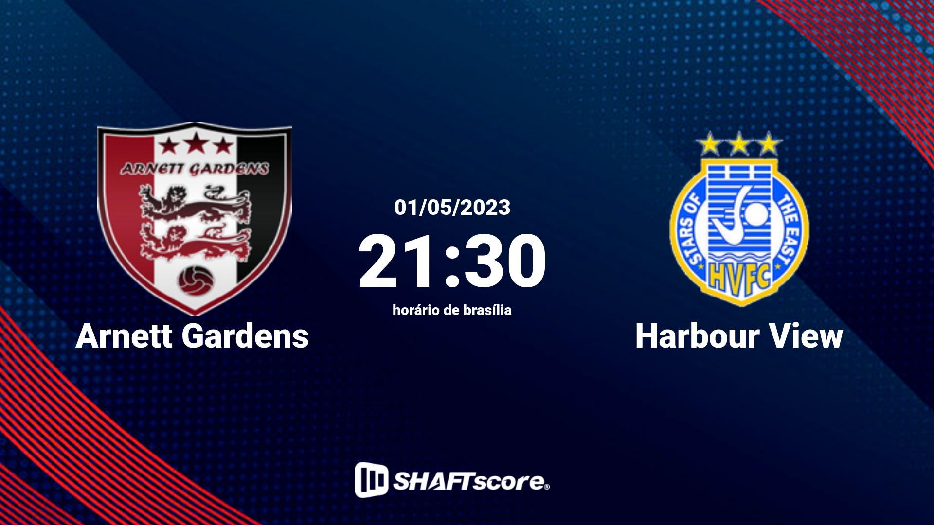 Estatísticas do jogo Arnett Gardens vs Harbour View 01.05 21:30