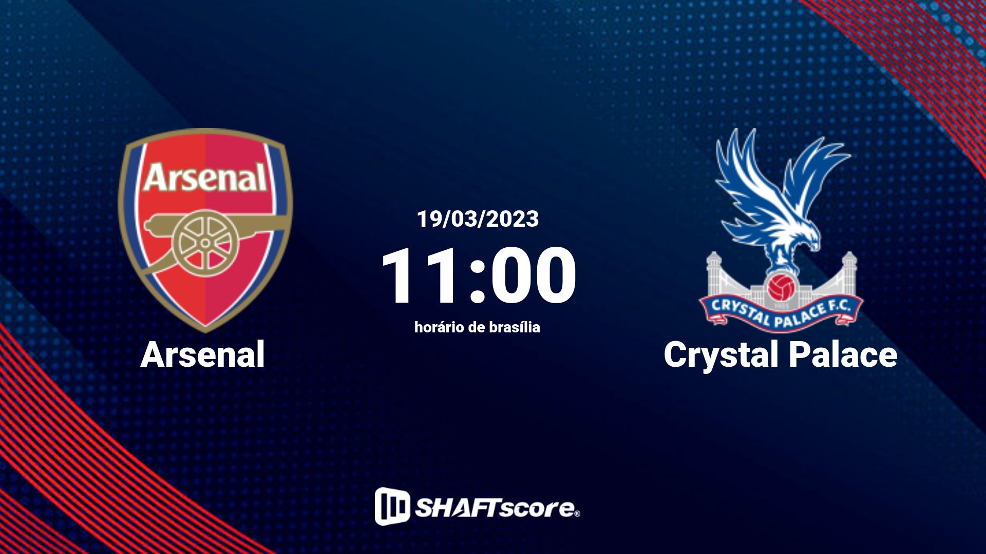 Estatísticas do jogo Arsenal vs Crystal Palace 19.03 11:00