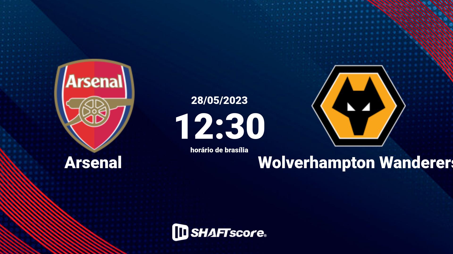 Estatísticas do jogo Arsenal vs Wolverhampton Wanderers 28.05 12:30