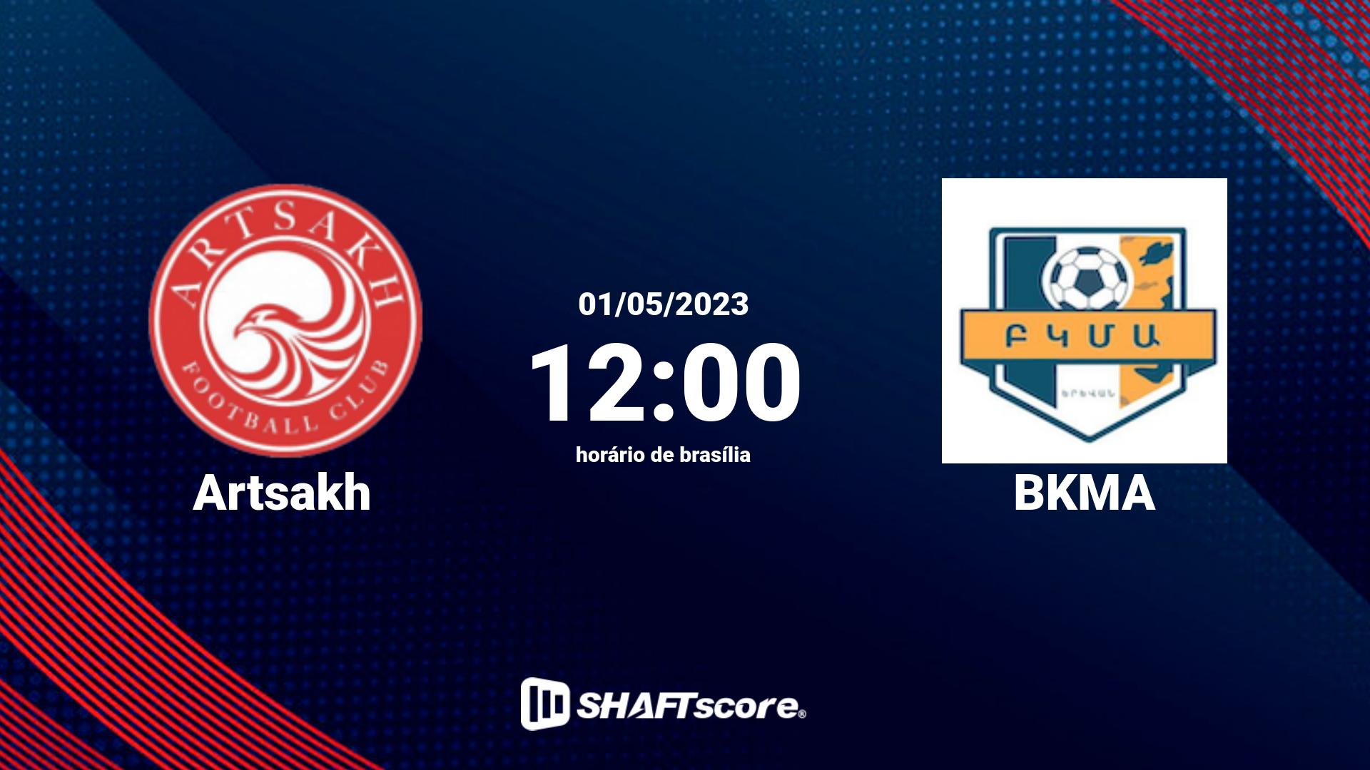 Estatísticas do jogo Artsakh vs BKMA 01.05 12:00