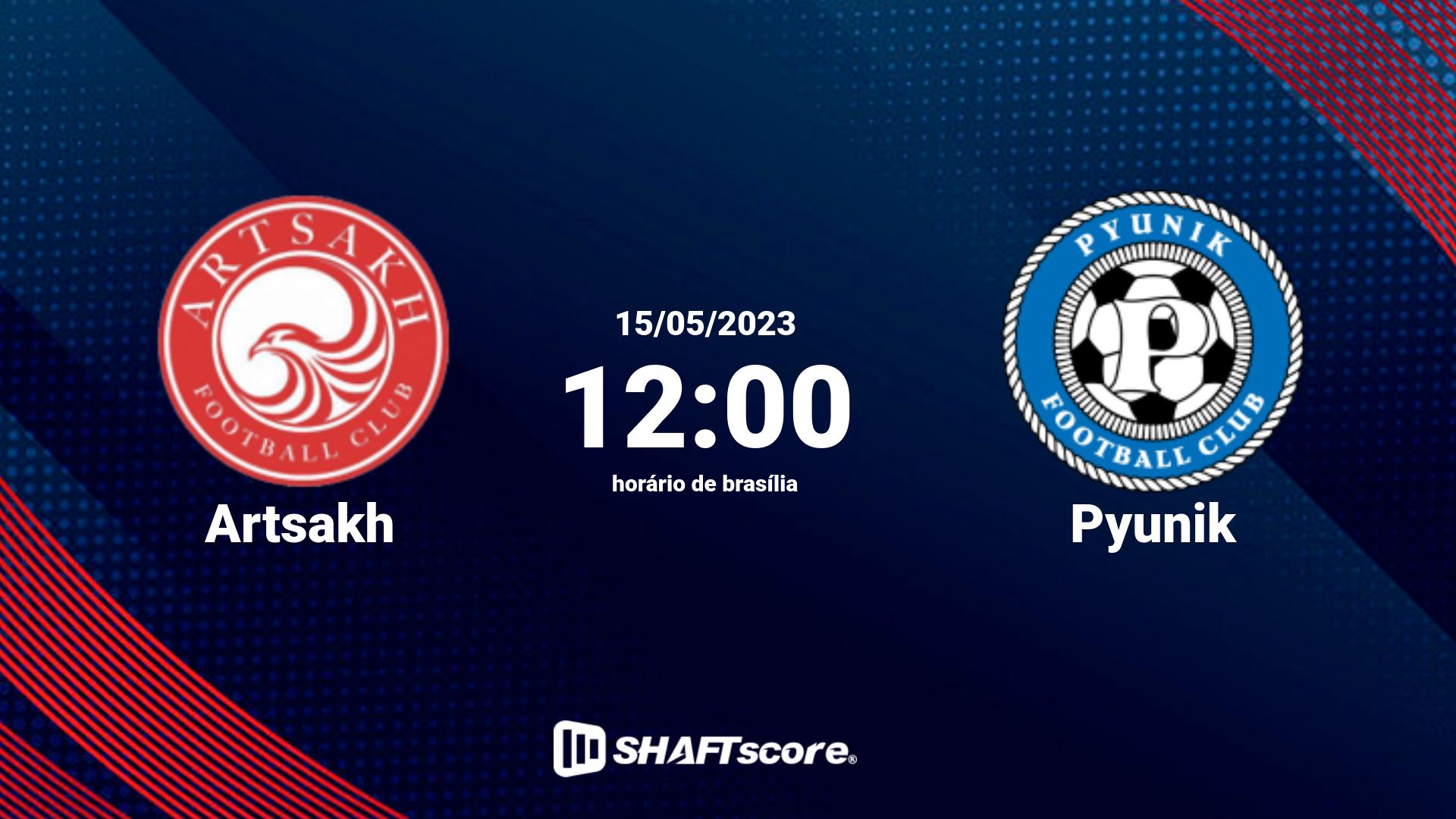 Estatísticas do jogo Artsakh vs Pyunik 15.05 12:00