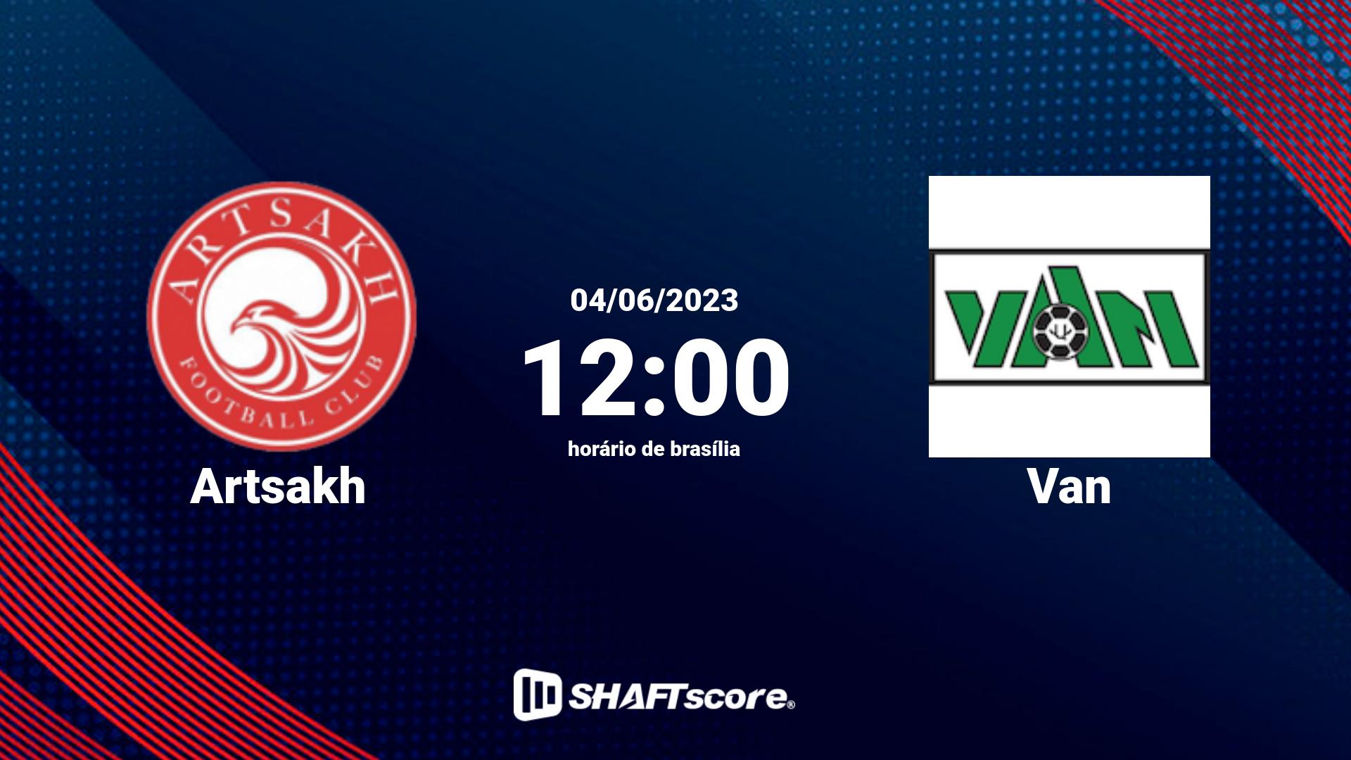 Estatísticas do jogo Artsakh vs Van 04.06 12:00